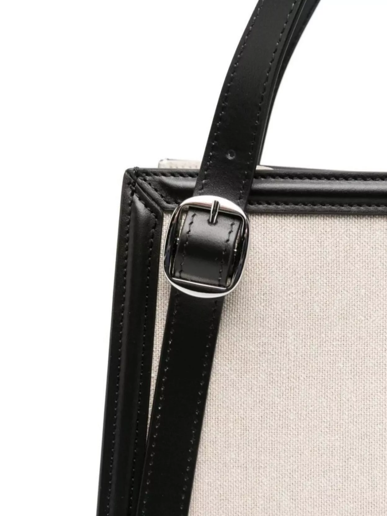 Coperni Canvas Tote Bag Leather Trim