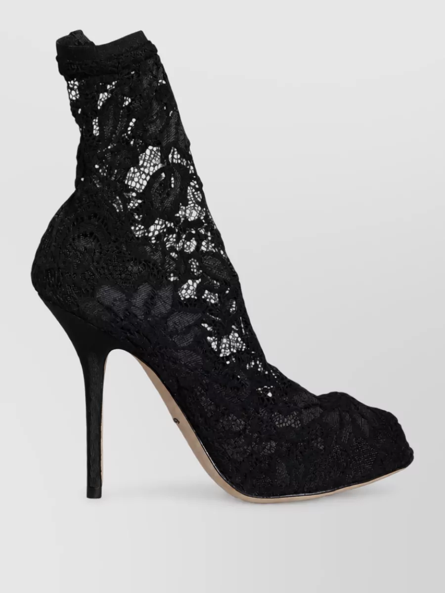 Dolce&Gabbana Lace Mid-Calf Boots