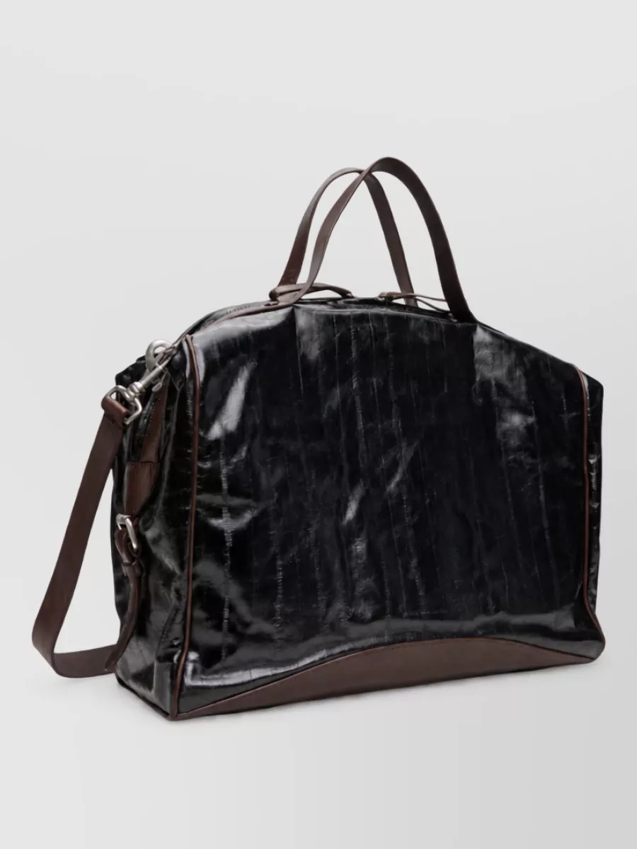 Dries Van Noten Leather Travel Bag