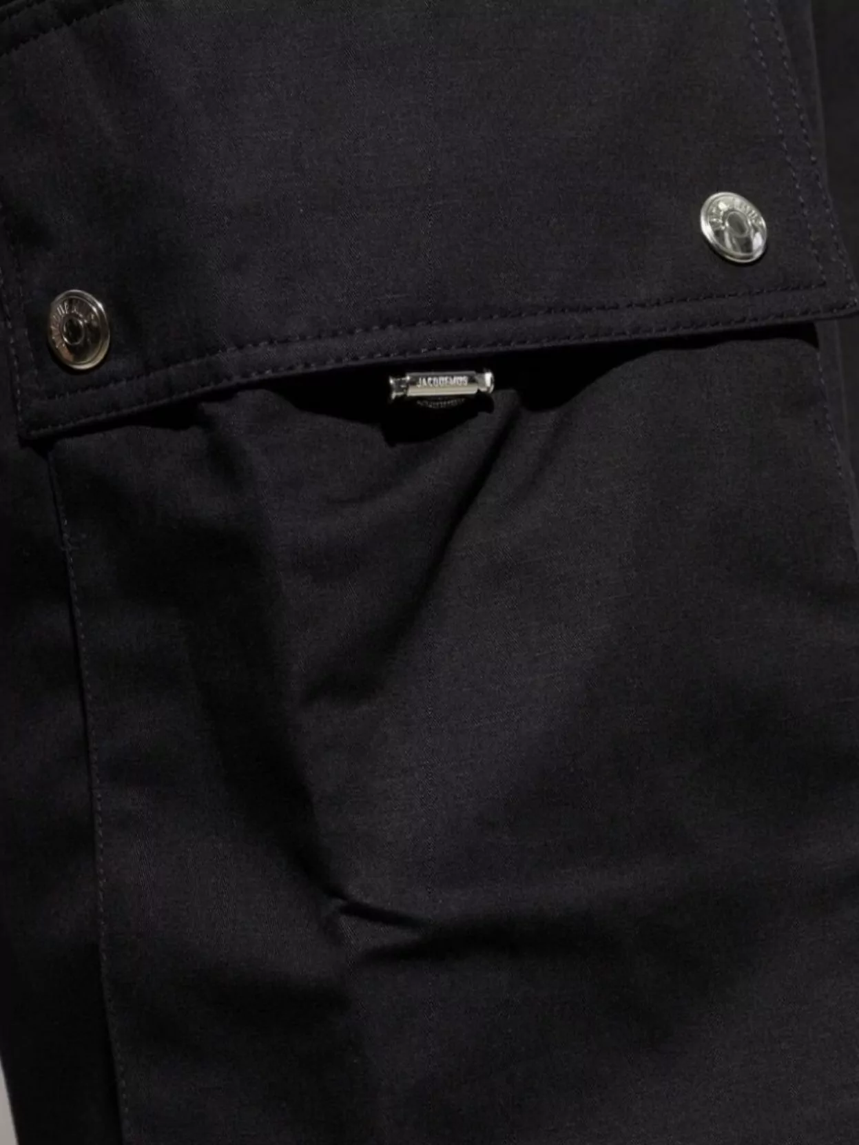 Jacquemus Wide Leg Cargo Trousers With Belted Waist