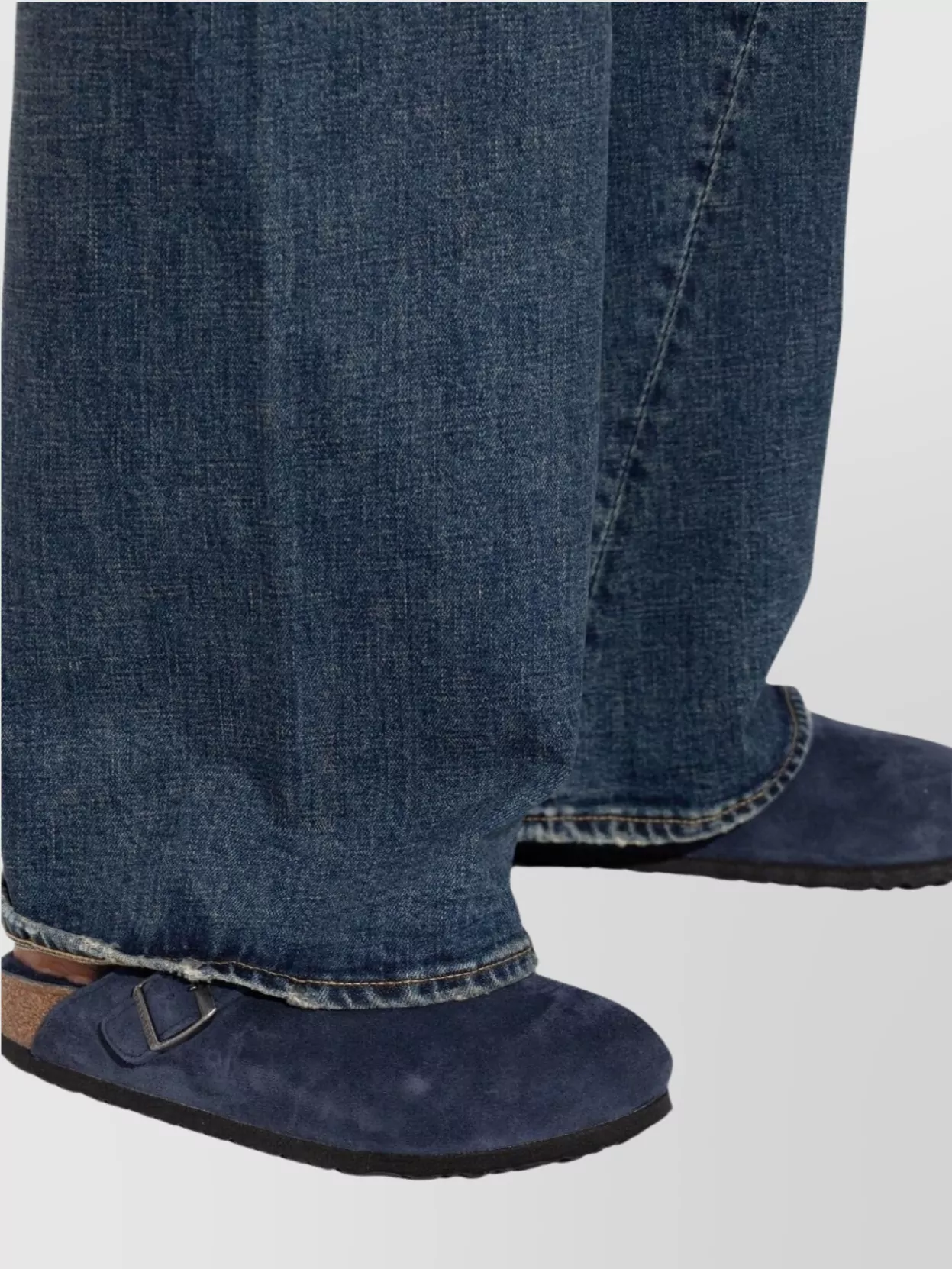 Birkenstock Mules With Buckle Detail And Suede Finish
