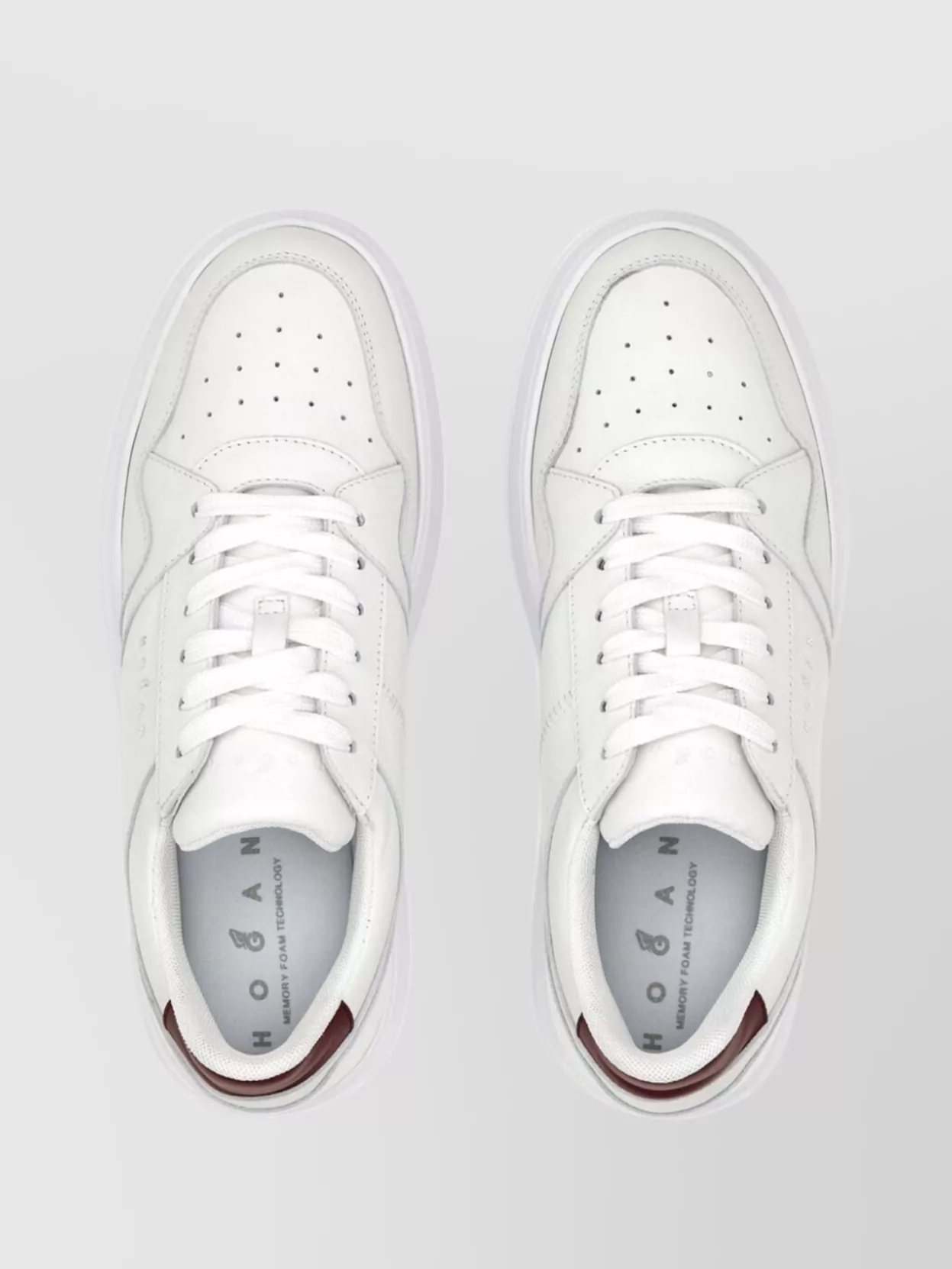 Hogan Skyscraper Platform Sneakers Featuring Perforated Detailing In Blue