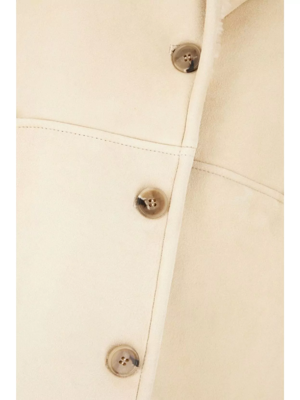 LOULOU STUDIO SHEARLING JACKET LAPEL SLIT POCKETS