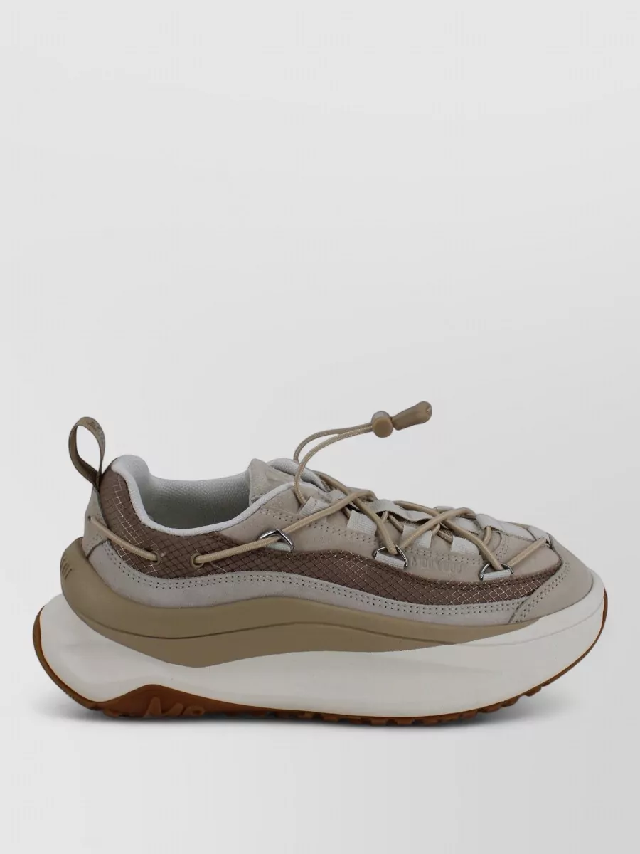 Moon Boot Lace Up Sneakers Elevated Platform Sole