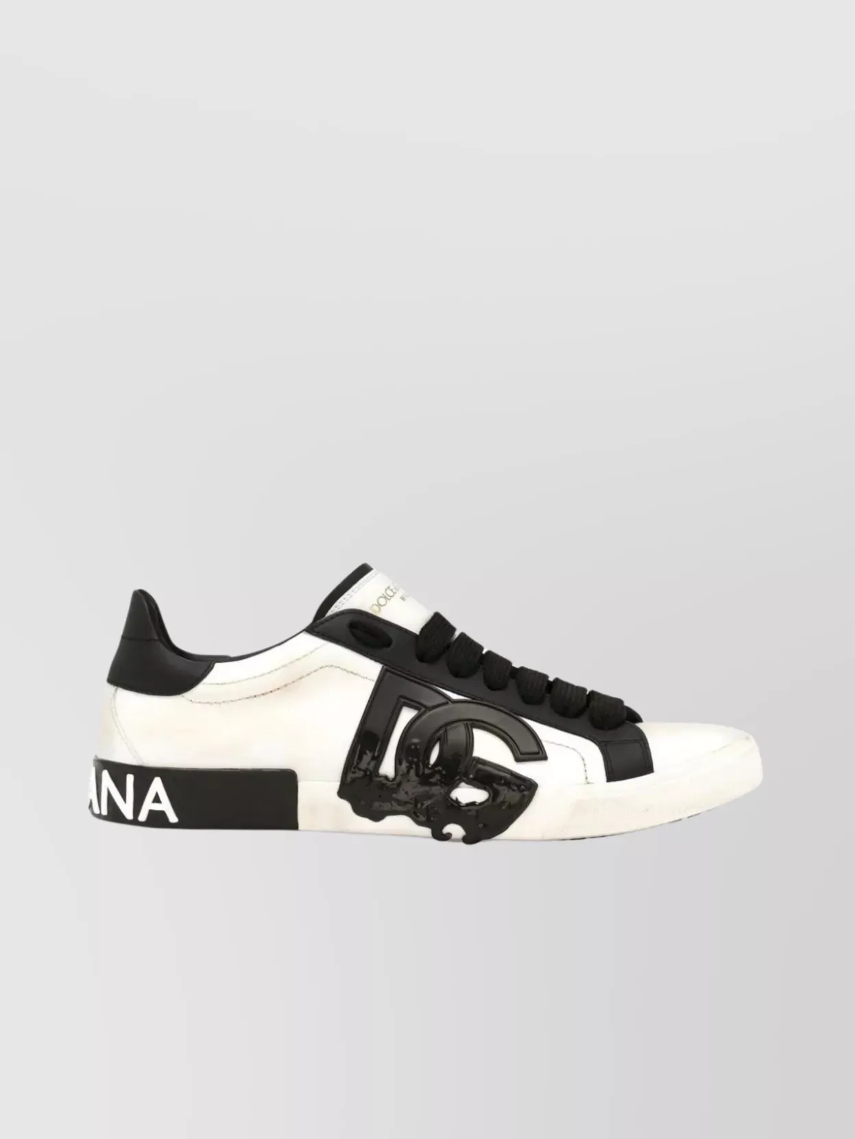 Shop Dolce & Gabbana Contrasting Heel Tab Sneakers