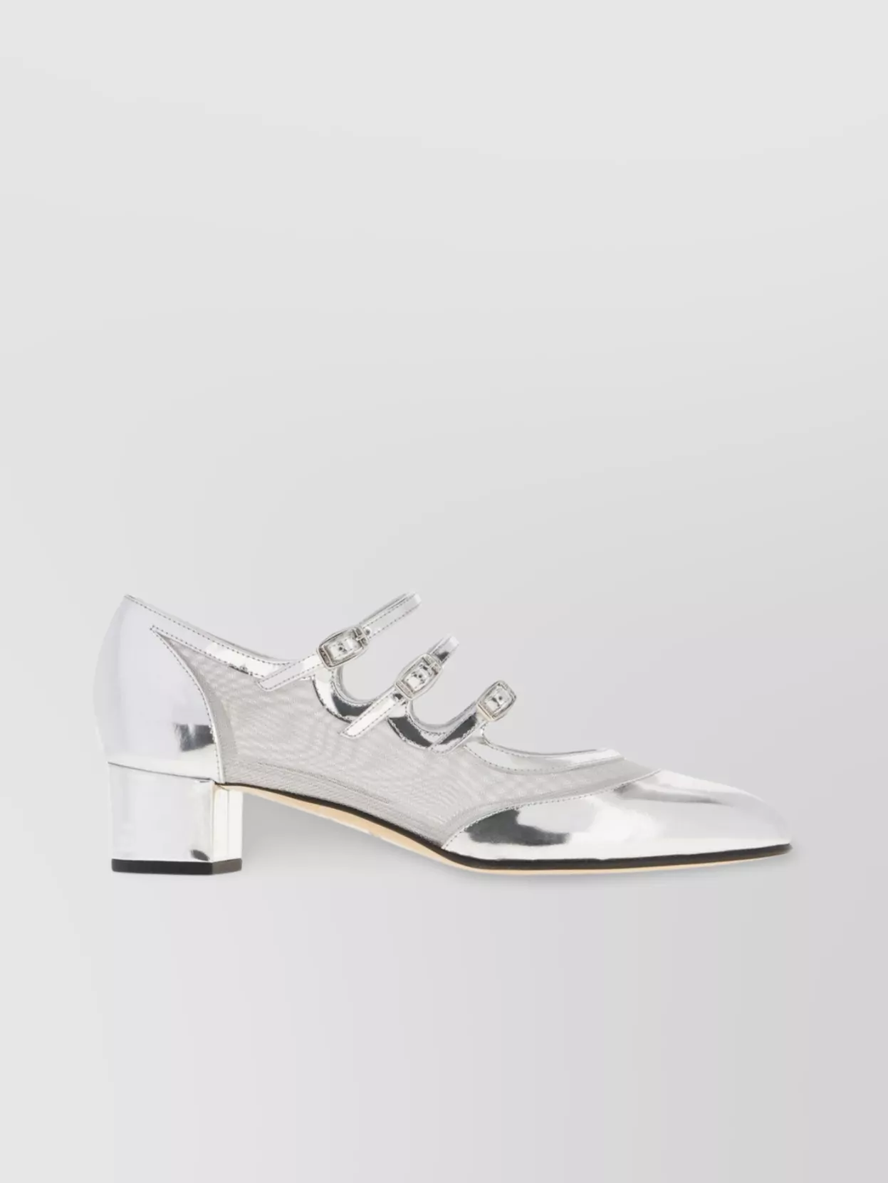 Shop Carel Leather And Mesh Knight Pumps In White