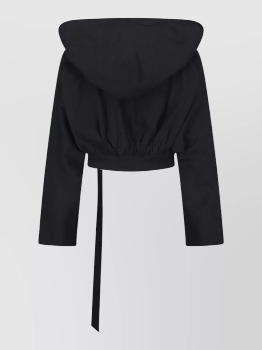 Rick Owens Drkshdw Gathered Cotton Hoodie