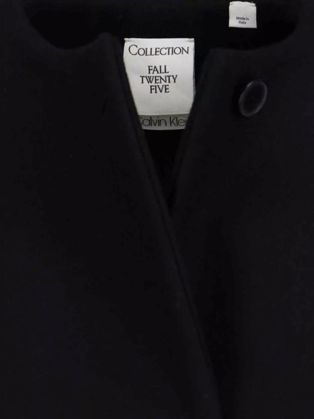 Calvin Klein Long Tailored Jacket Side Pockets