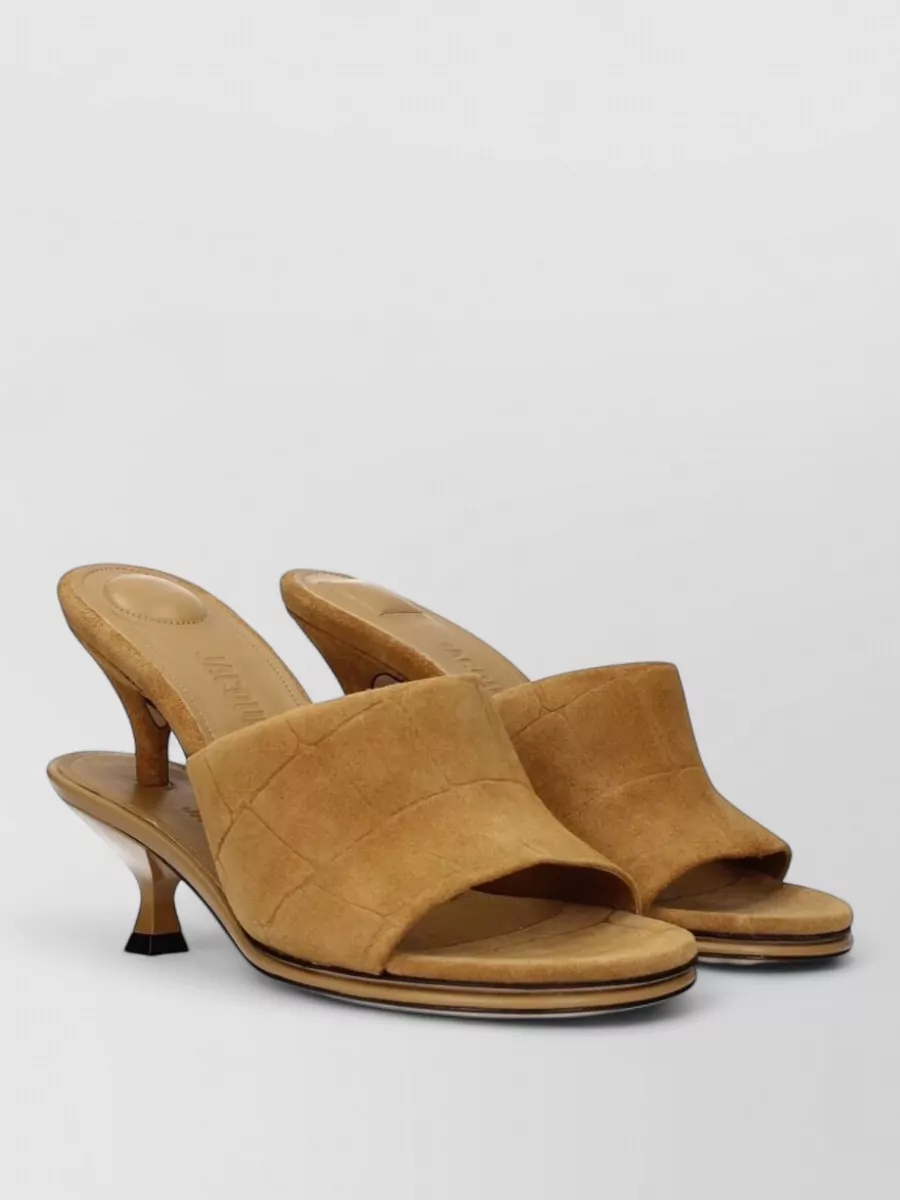 Jacquemus Suede Leather Stiletto Sandals