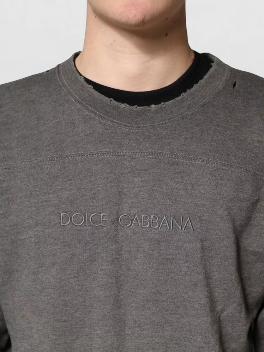 Dolce&Gabbana Cotton Crew Neck Sweatshirt