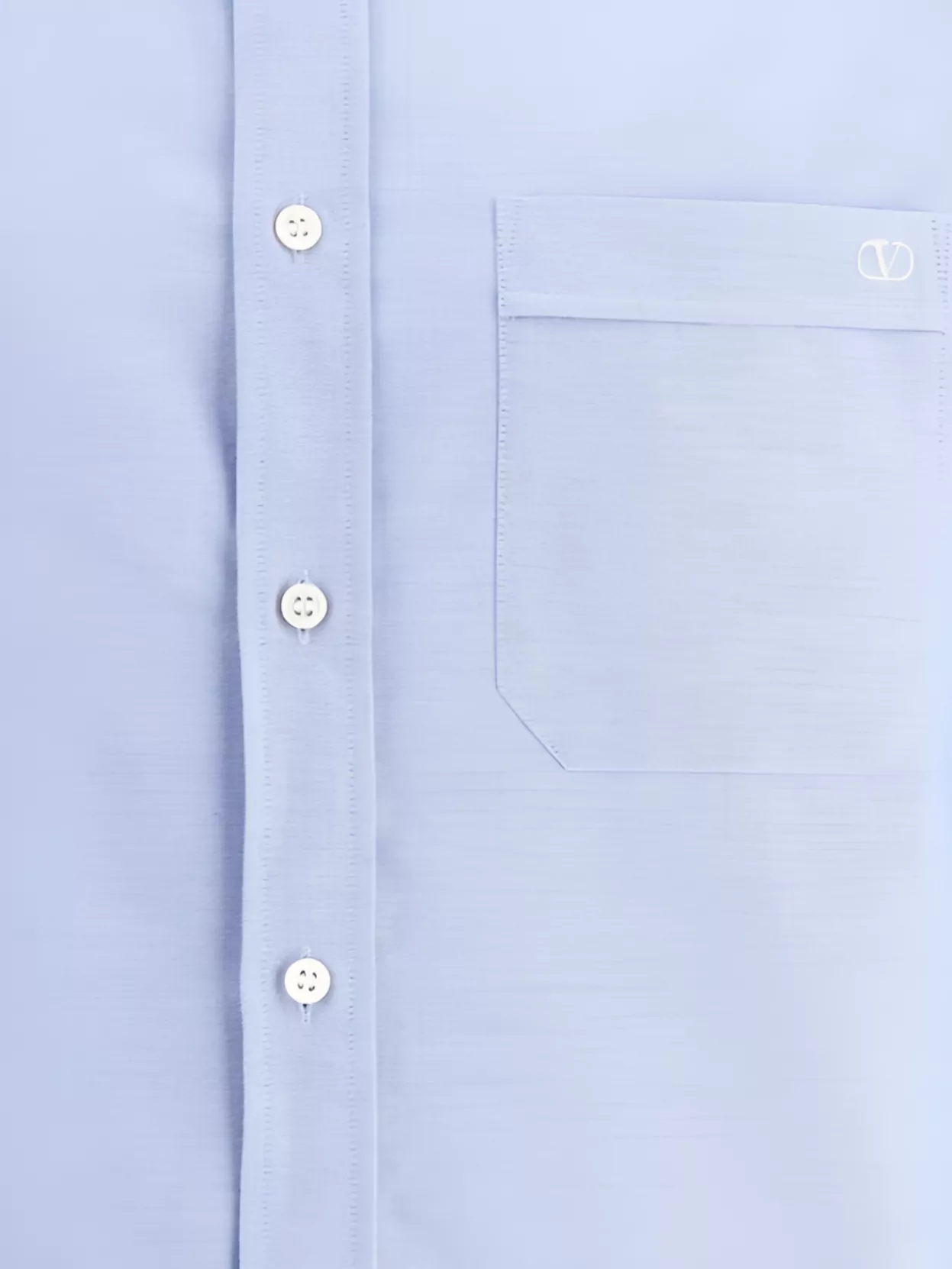 Valentino Button-Down Collar Shirt With Front Patch Pocket
