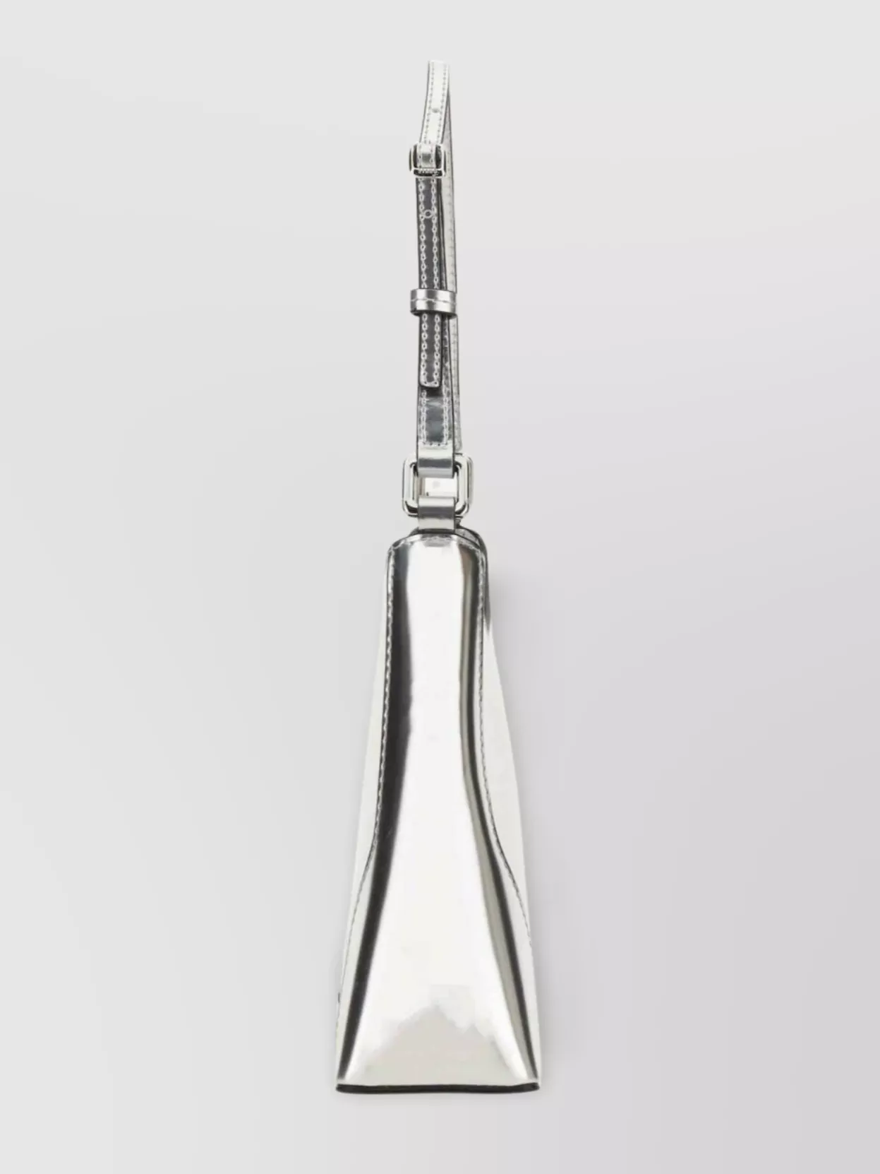 Staud "Linda" Metallic Finish Structured Shape Shoulder Bag