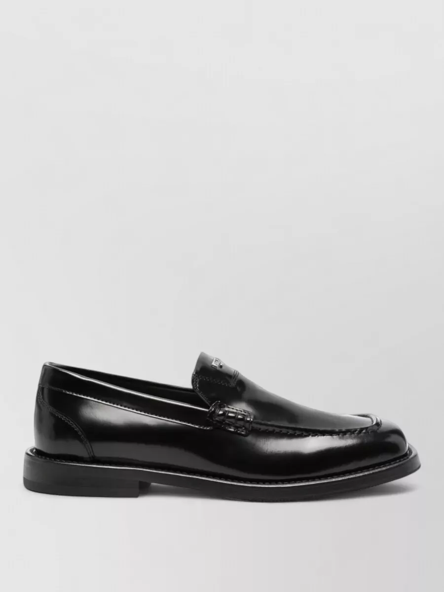 Moschino leather loafers