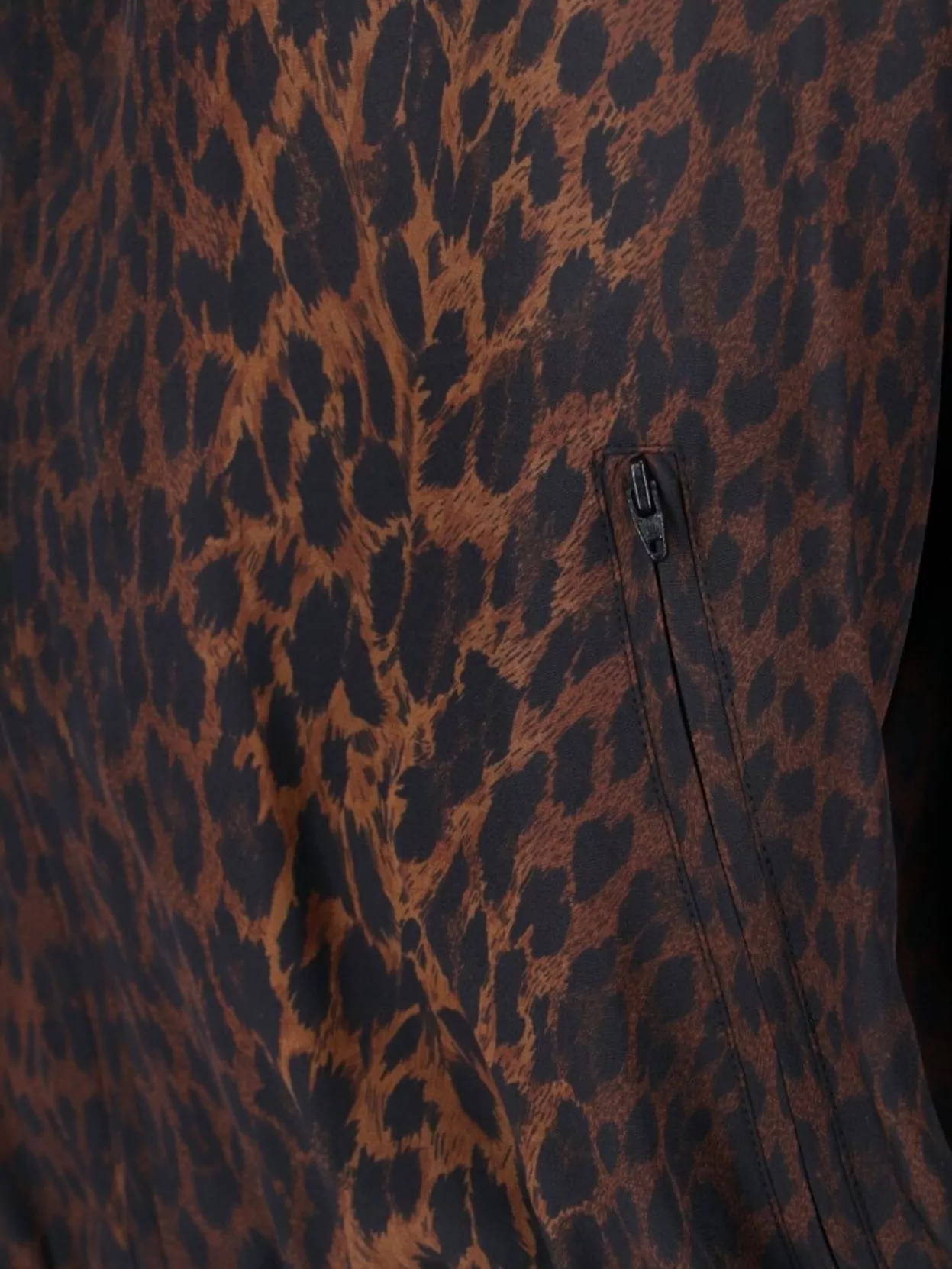 Balenciaga Animal Print Jacket High Collar
