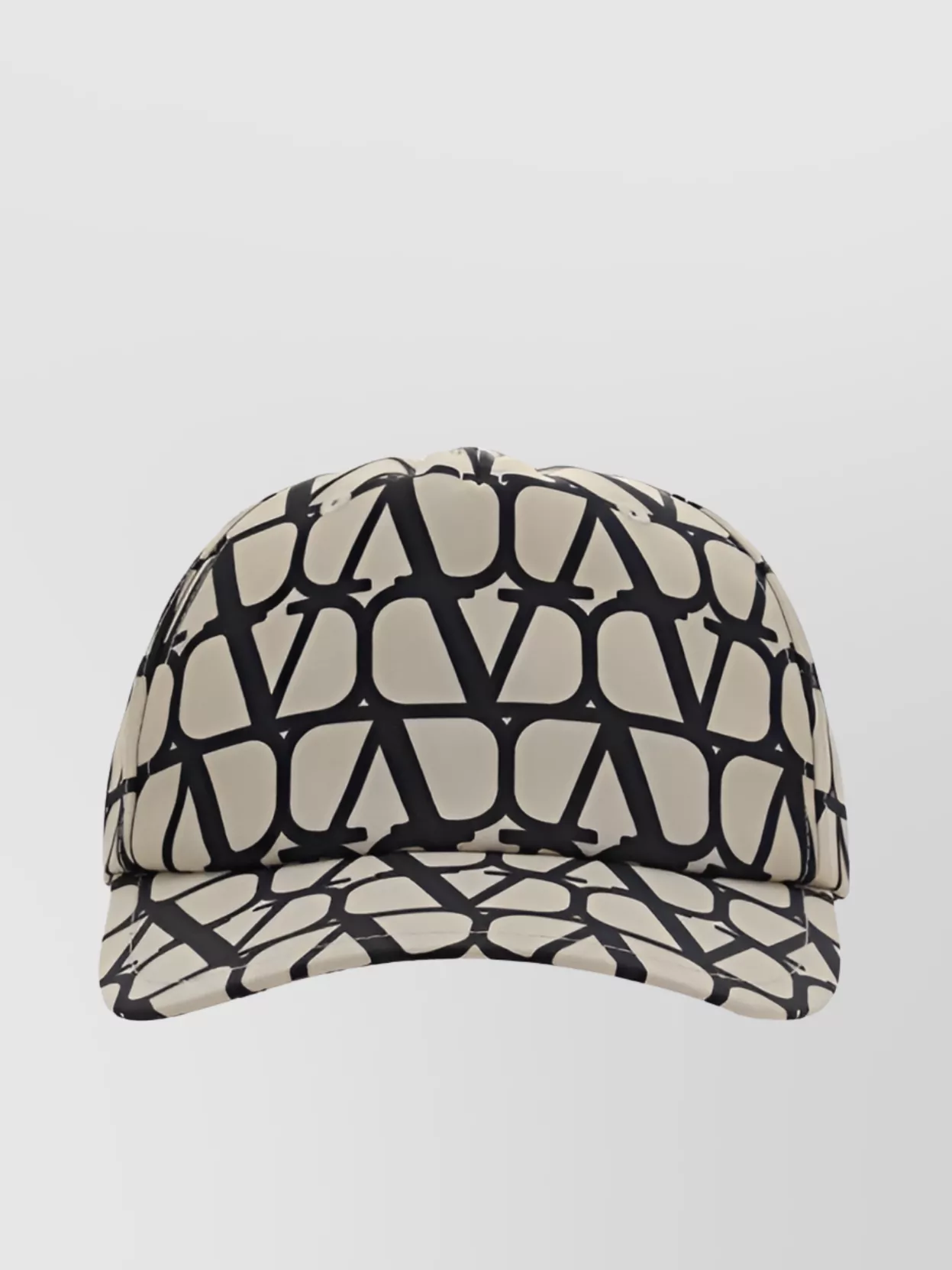 Shop Valentino Iconographic Canvas Baseball Hat Nylon