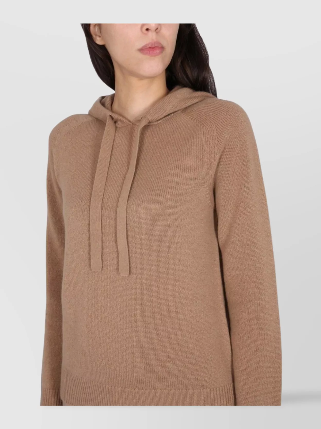 S Max Mara Hooded Long Sleeve Knit Top