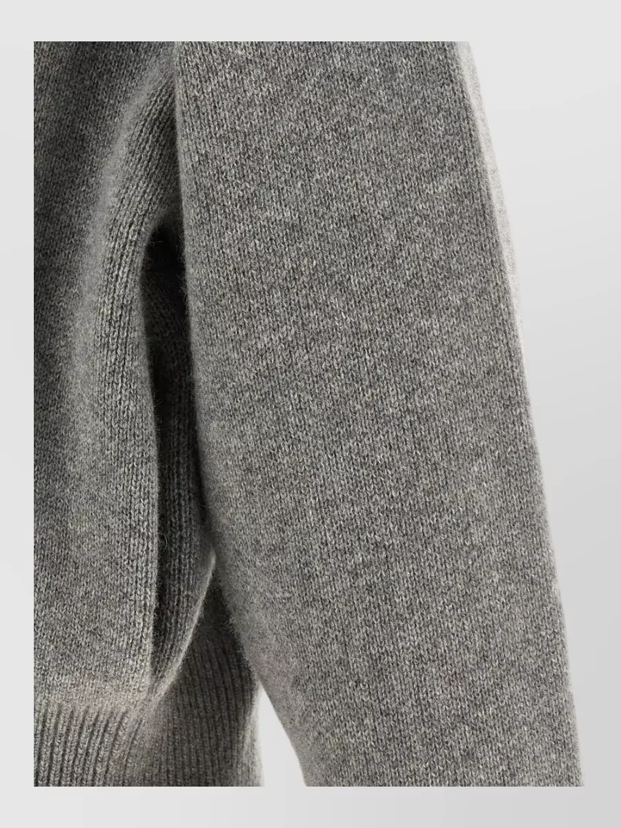 Extreme Cashmere Cashmere Ribbed High Neck Cropped Bomber Jacket