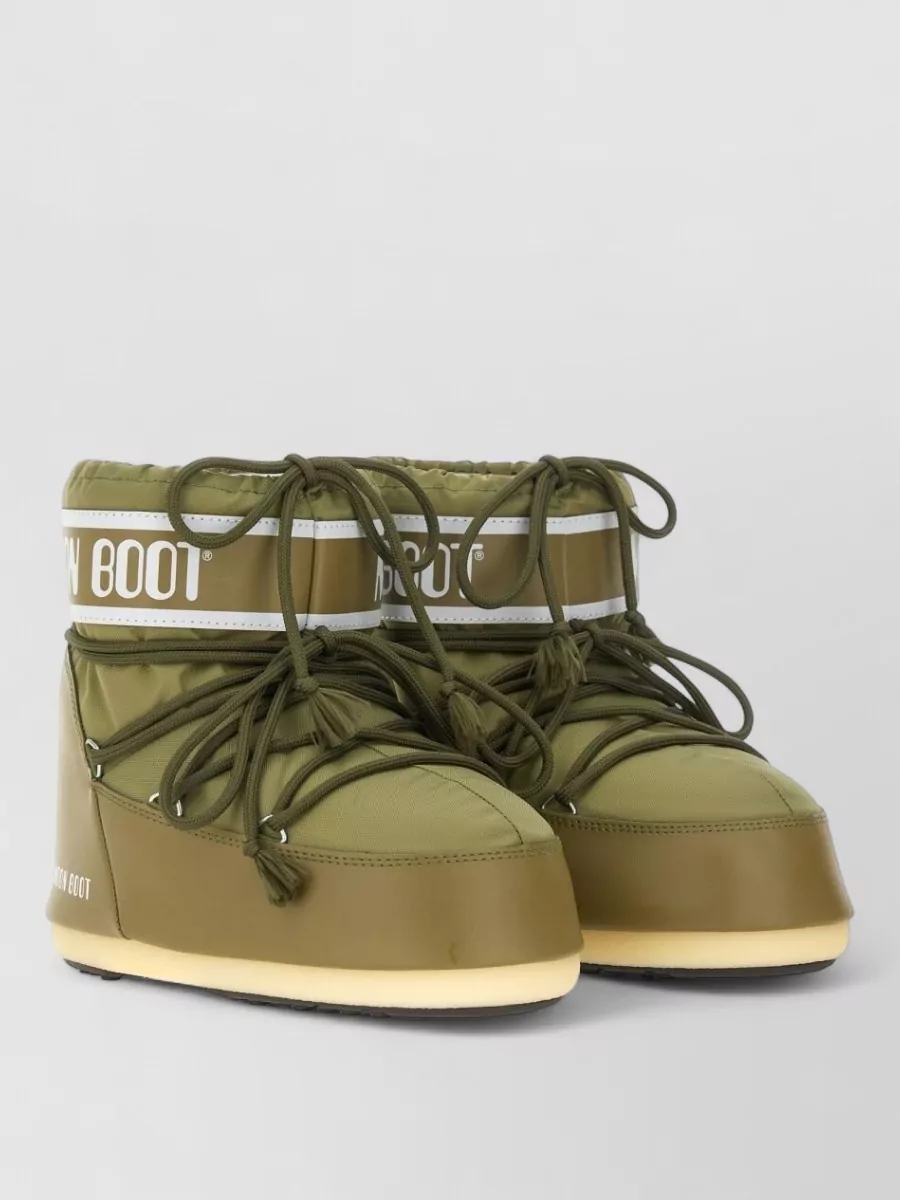Moon Boot Nylon Logo-Print Low Boots