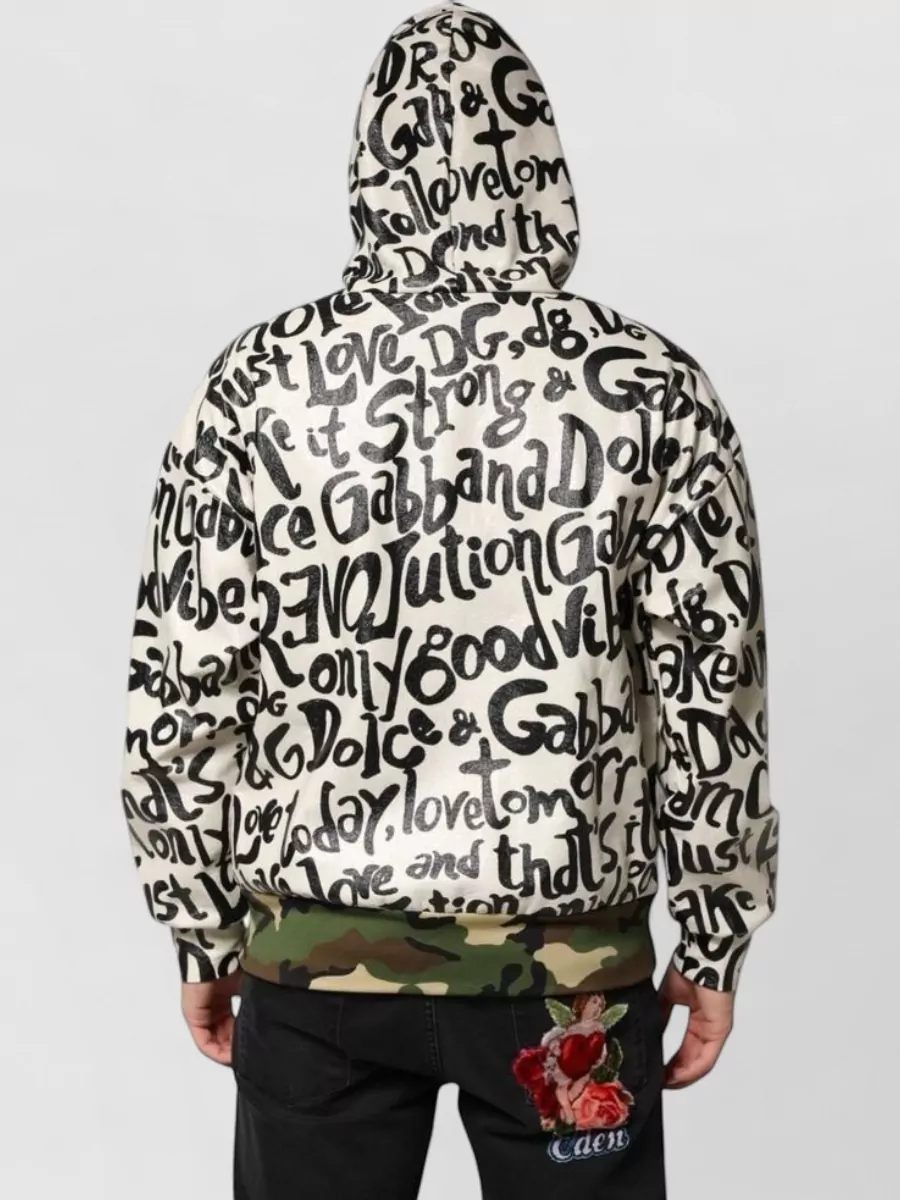 Dolce&Gabbana Logo-Print Hooded Jacket