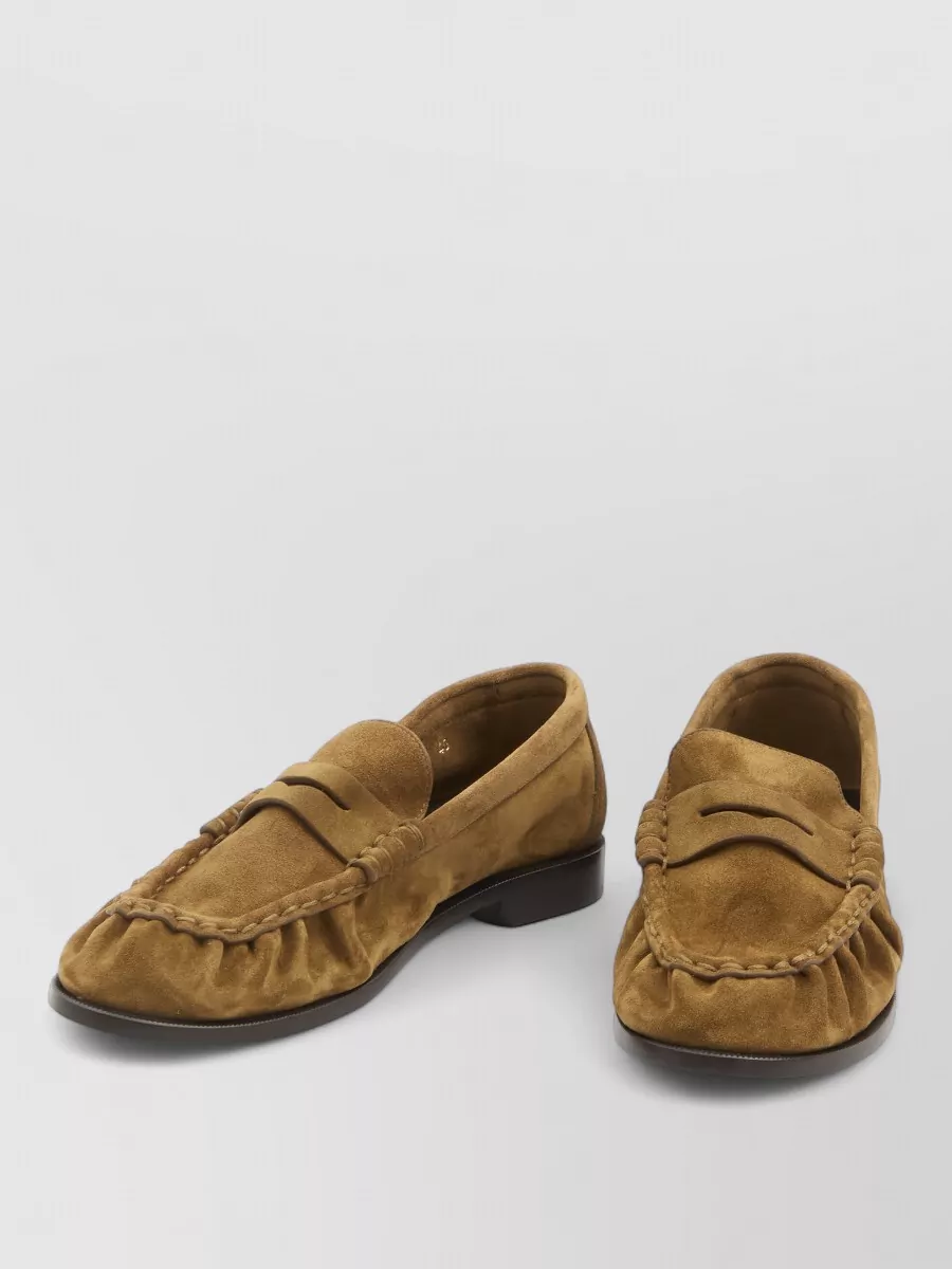 Saint Laurent Suede Loafer Moccasins Leather Sole