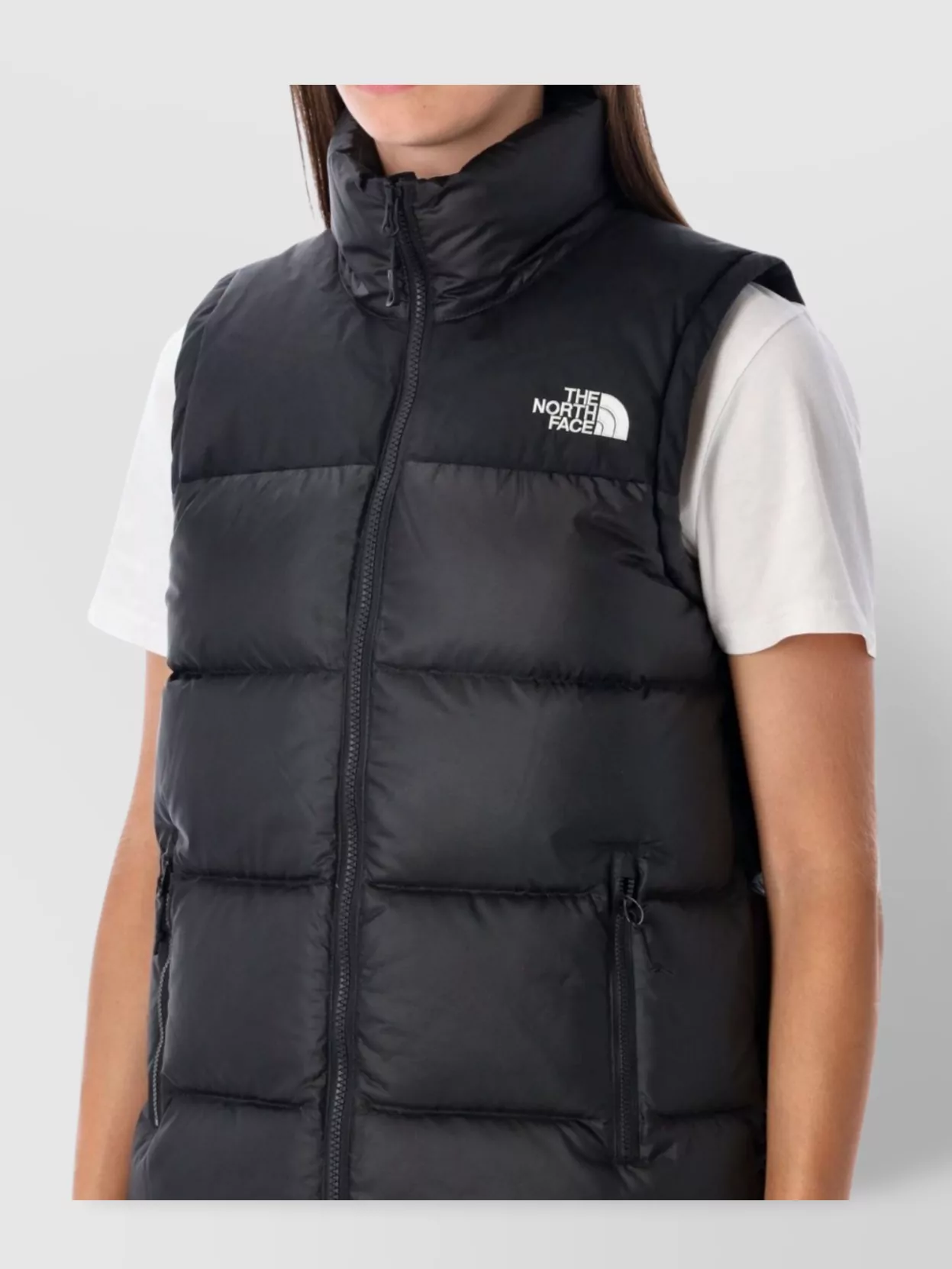 The North Face Sleeveless Puffer Vest High Collar