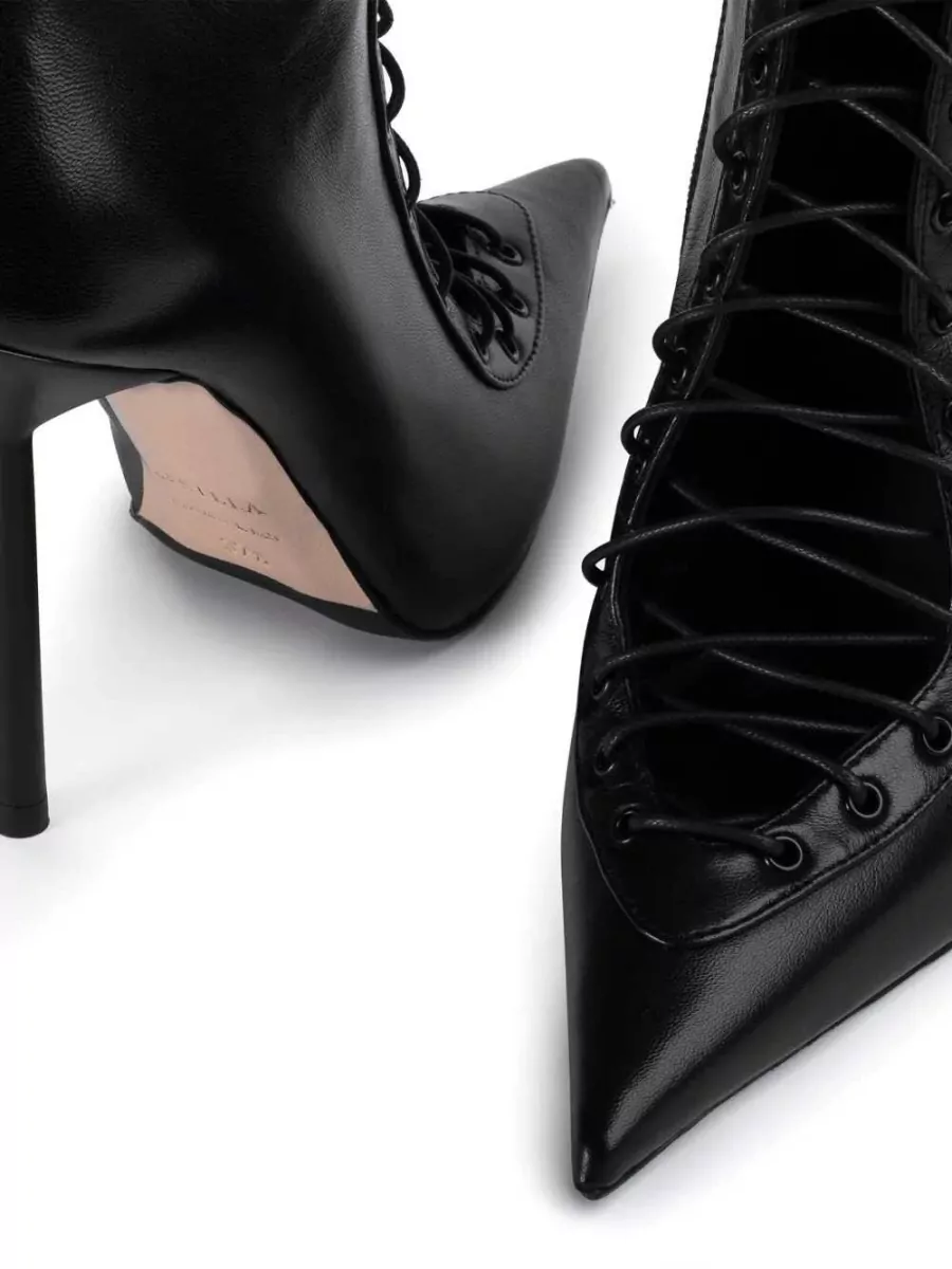 Le Silla Leather Cutout Knee-High Stiletto Boots