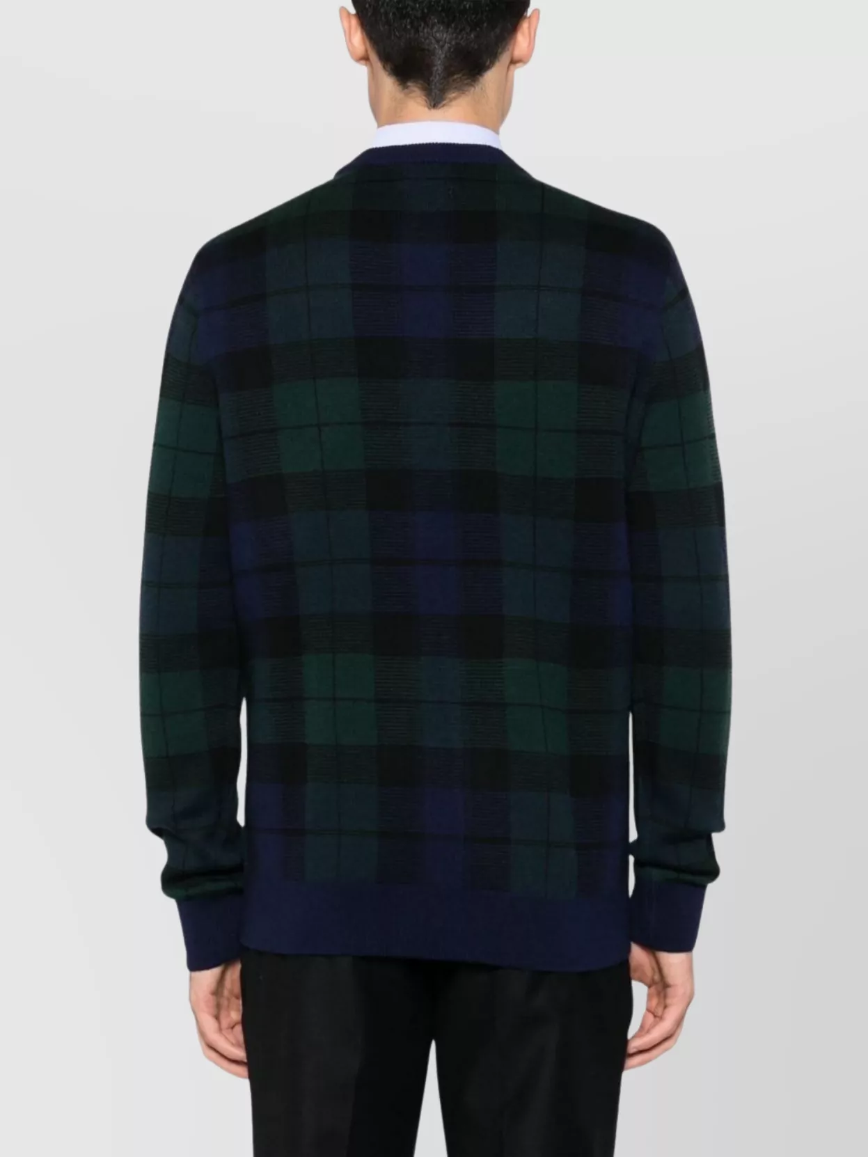 Ralph Lauren Crew Neck Plaid Check Sweater