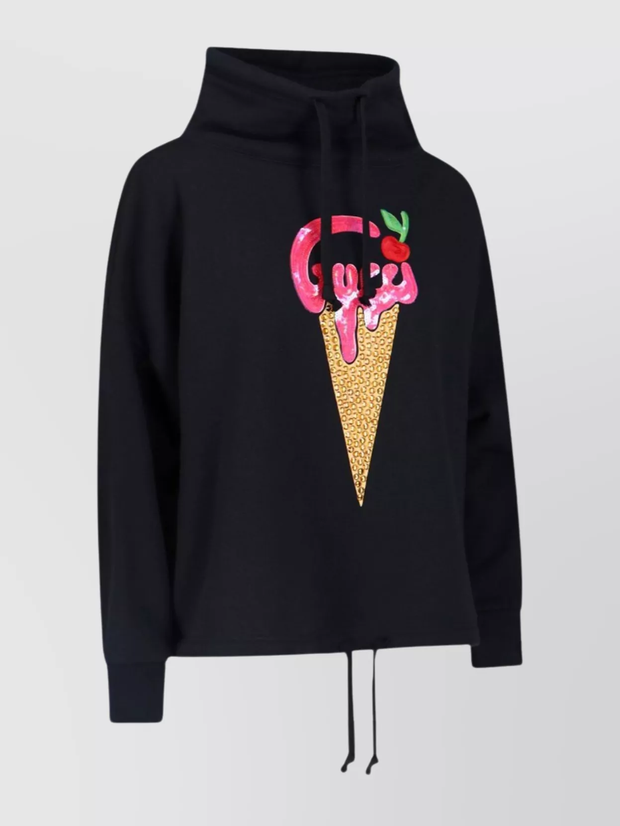 Gucci Hooded Sweatshirt Sequin Embellishment