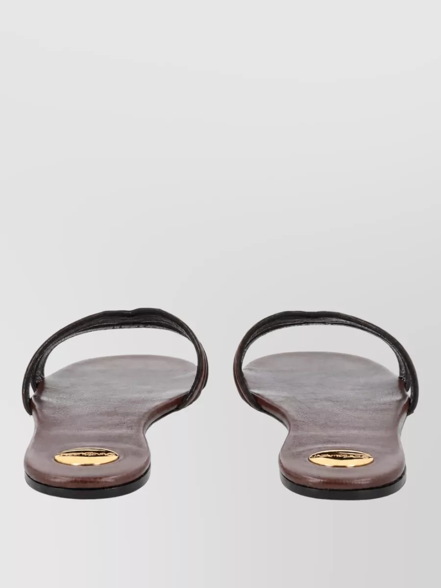 Saint Laurent Leather Slides