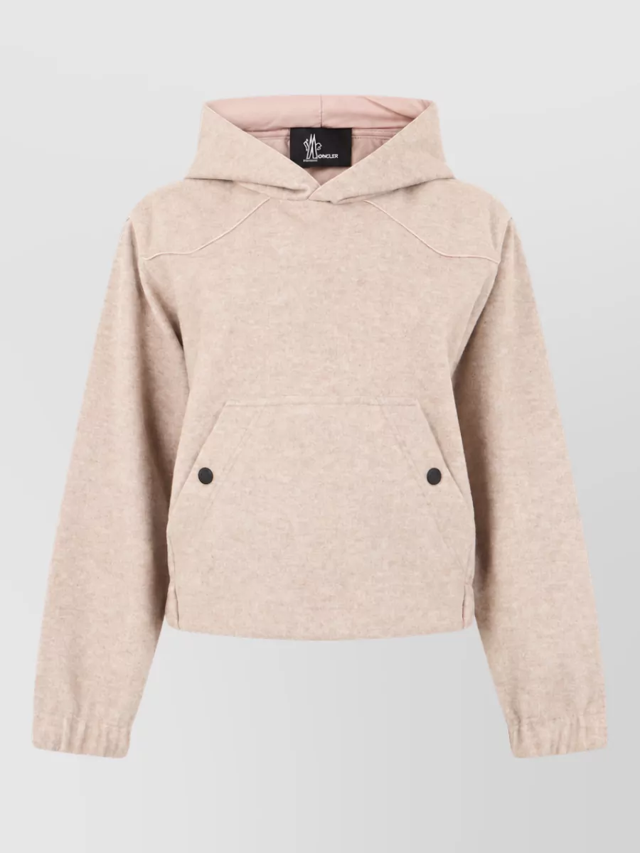 Moncler Grenoble oversized hooded flannel jacket