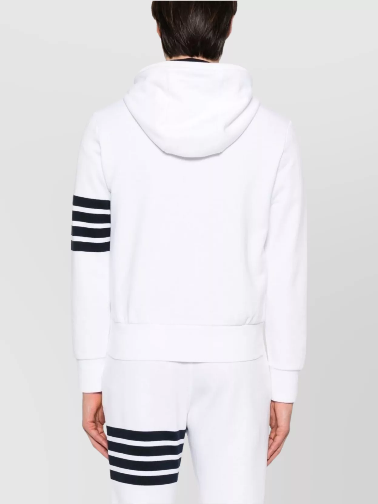 Thom Browne 4Bar Striped Cotton Hoodie