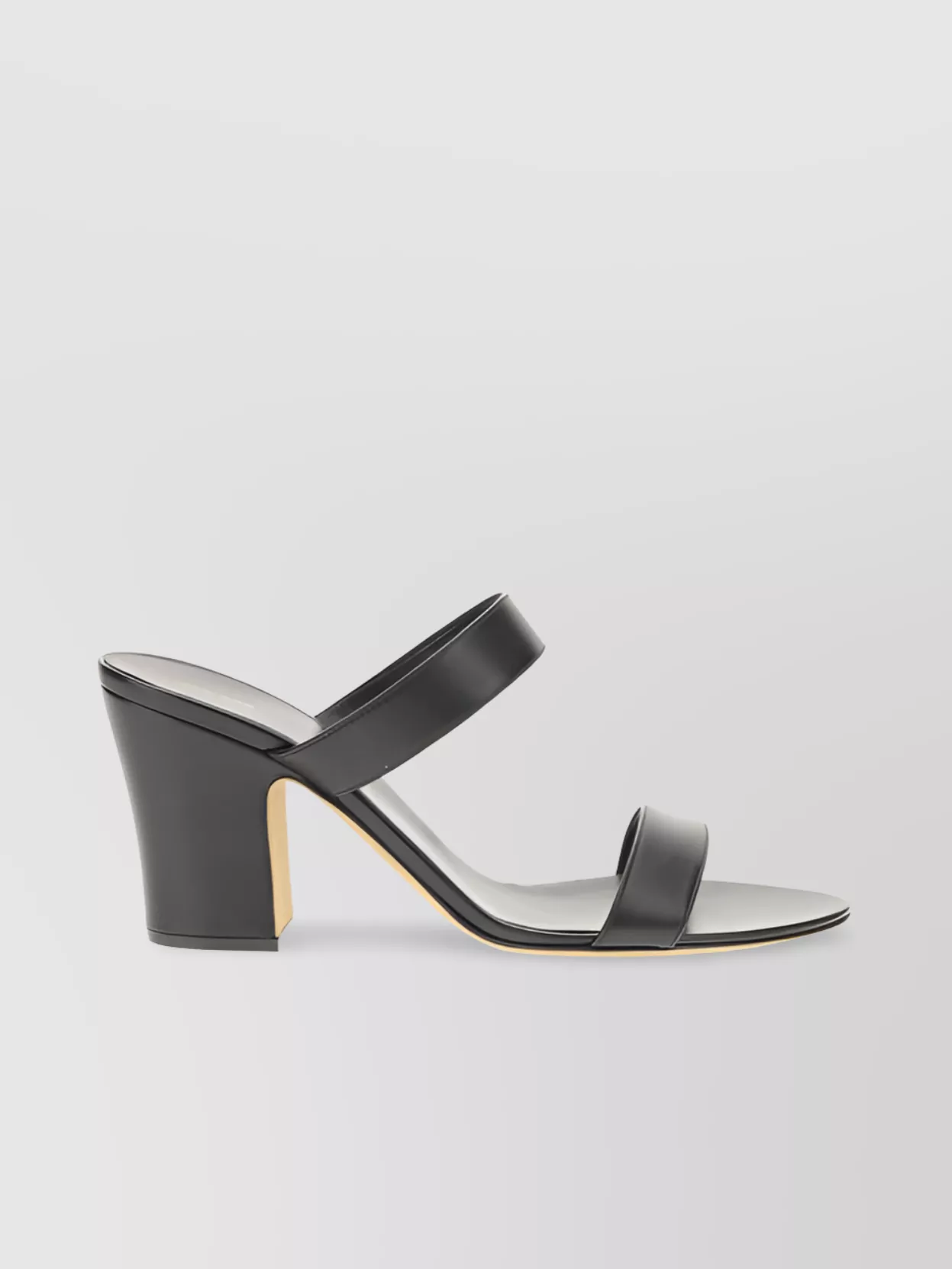 THE ROW CHIC LEATHER BLOCK HEEL