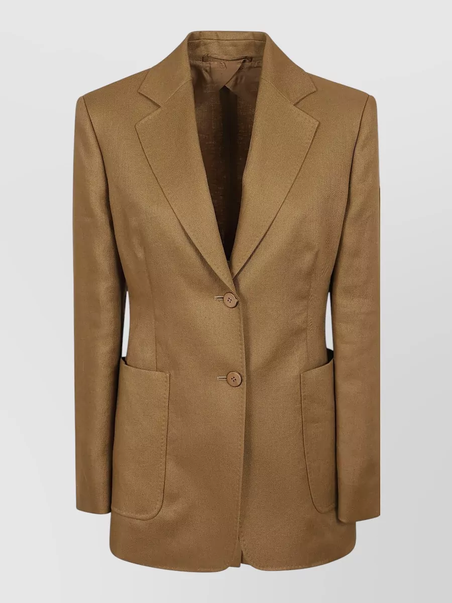 Max Mara linen single-breasted blazer