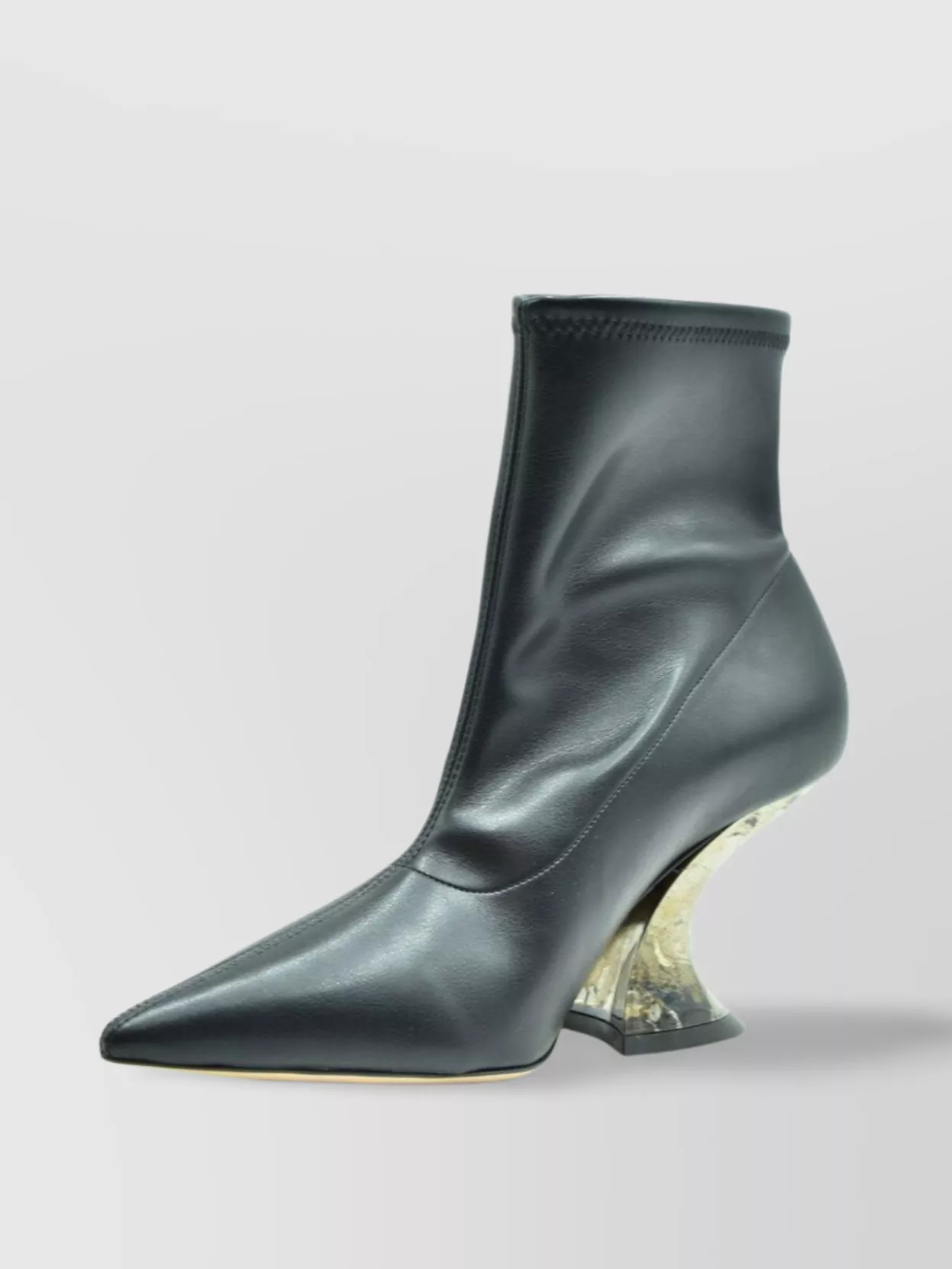 Casadei Pointed Toe Sculptural Heel Ankle Boots