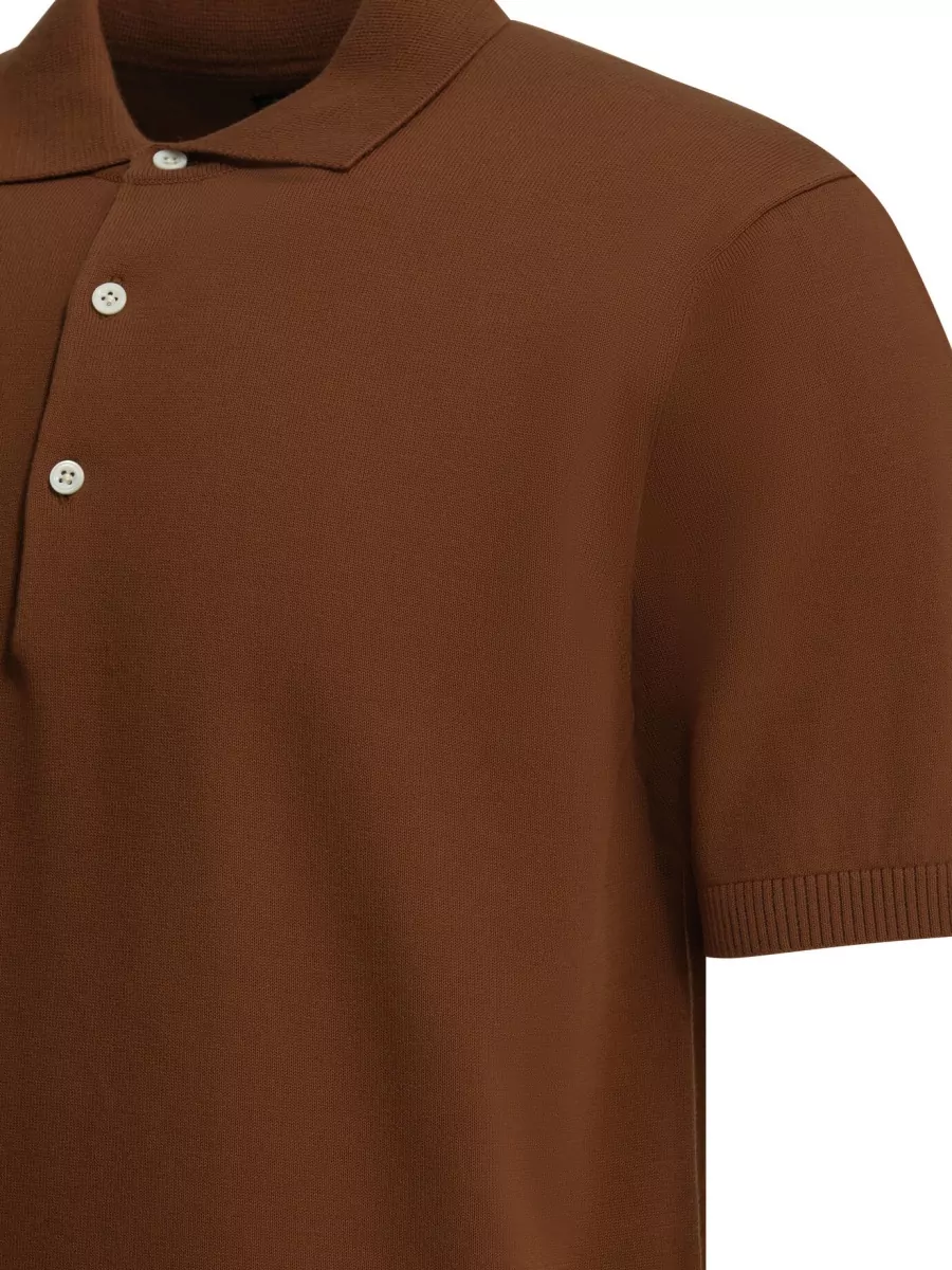 Beams Plus Cotton Button-Down Polo Shirt