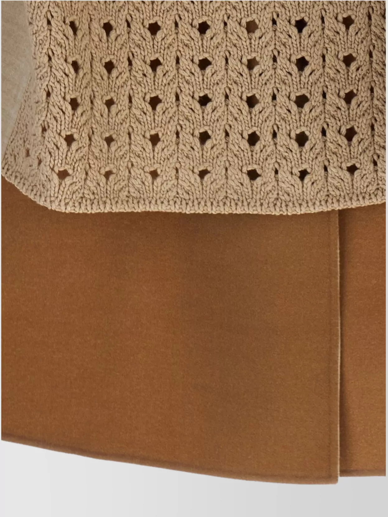 Fabiana Filippi Knit Wool Vest Crochet Back Detail