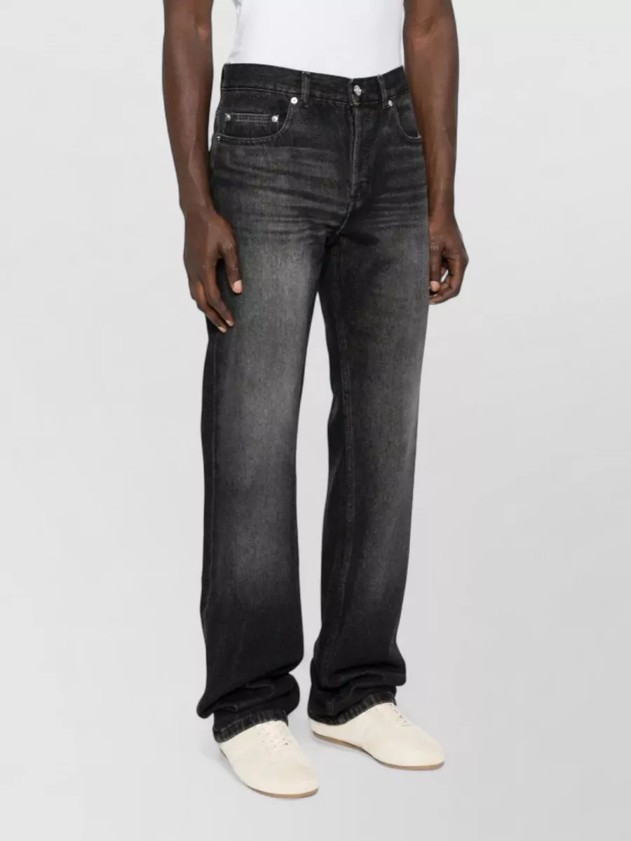 A.p.c. Straight Leg Denim Trousers Belt Loops