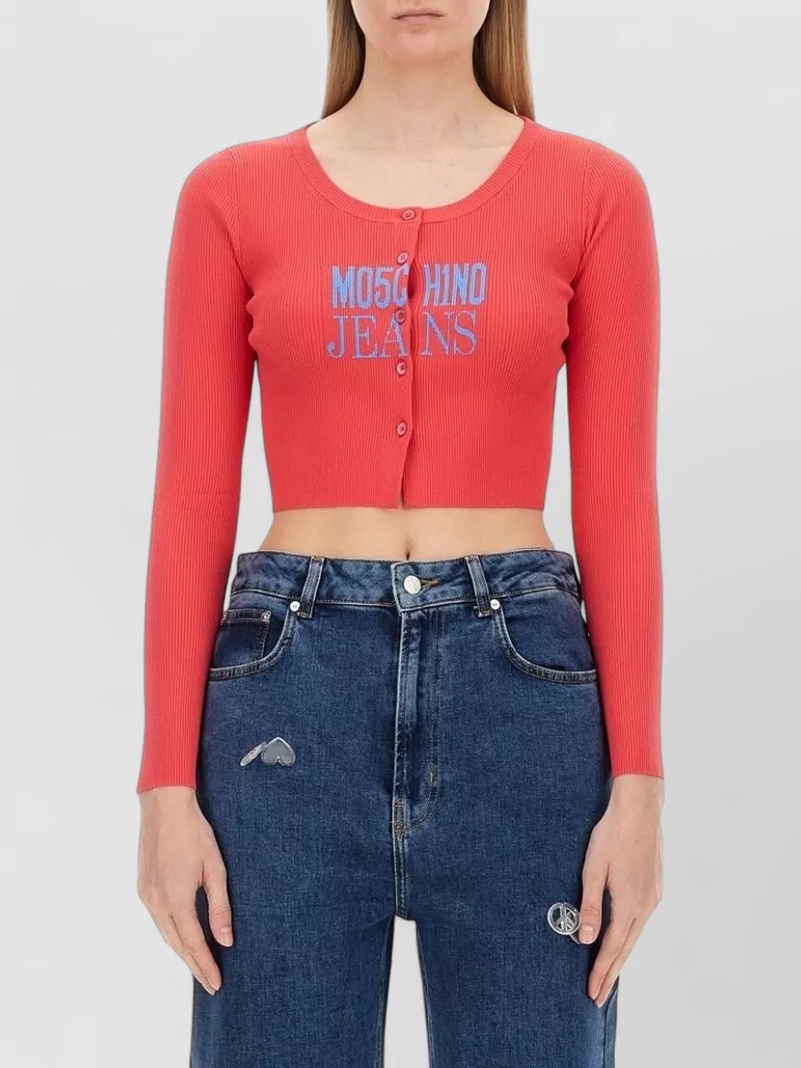 Moschino slim-fit cropped cardigan