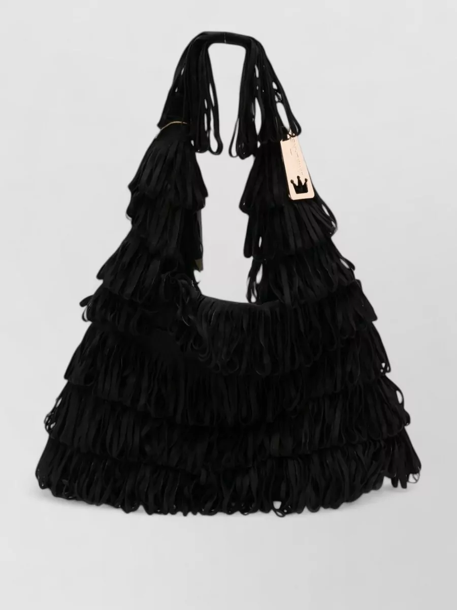 La Milanesa fringed shoulder bag