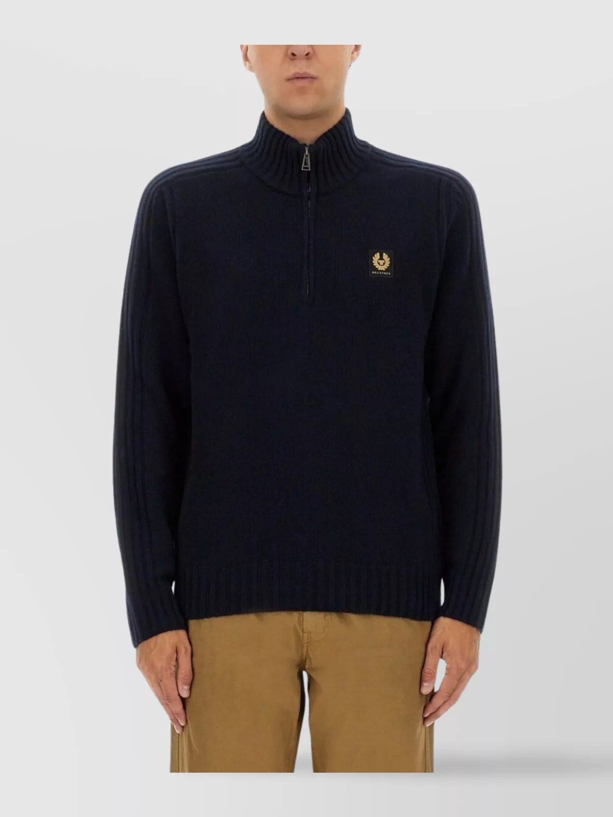 Belstaff High Collar Cuffs And Hem
