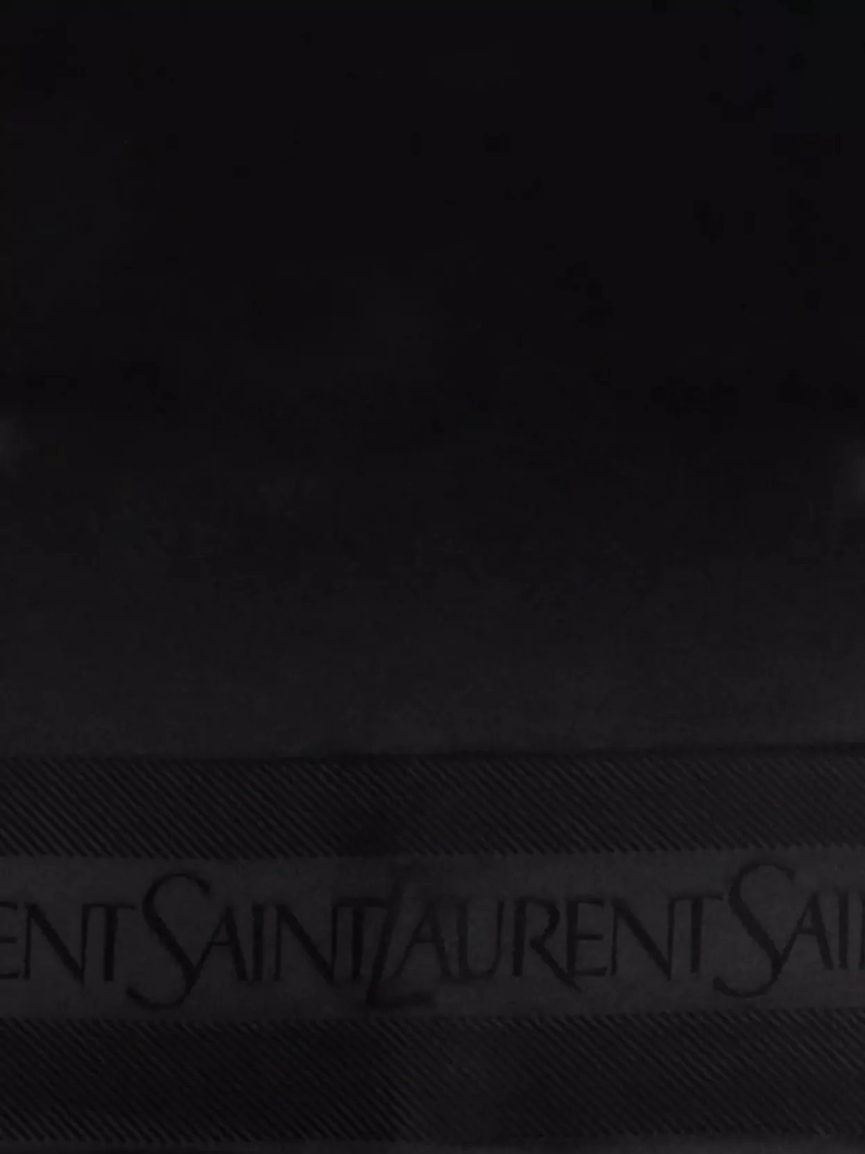 Saint Laurent Luxurious Silk Jacquard Scarf With Fringed Edges