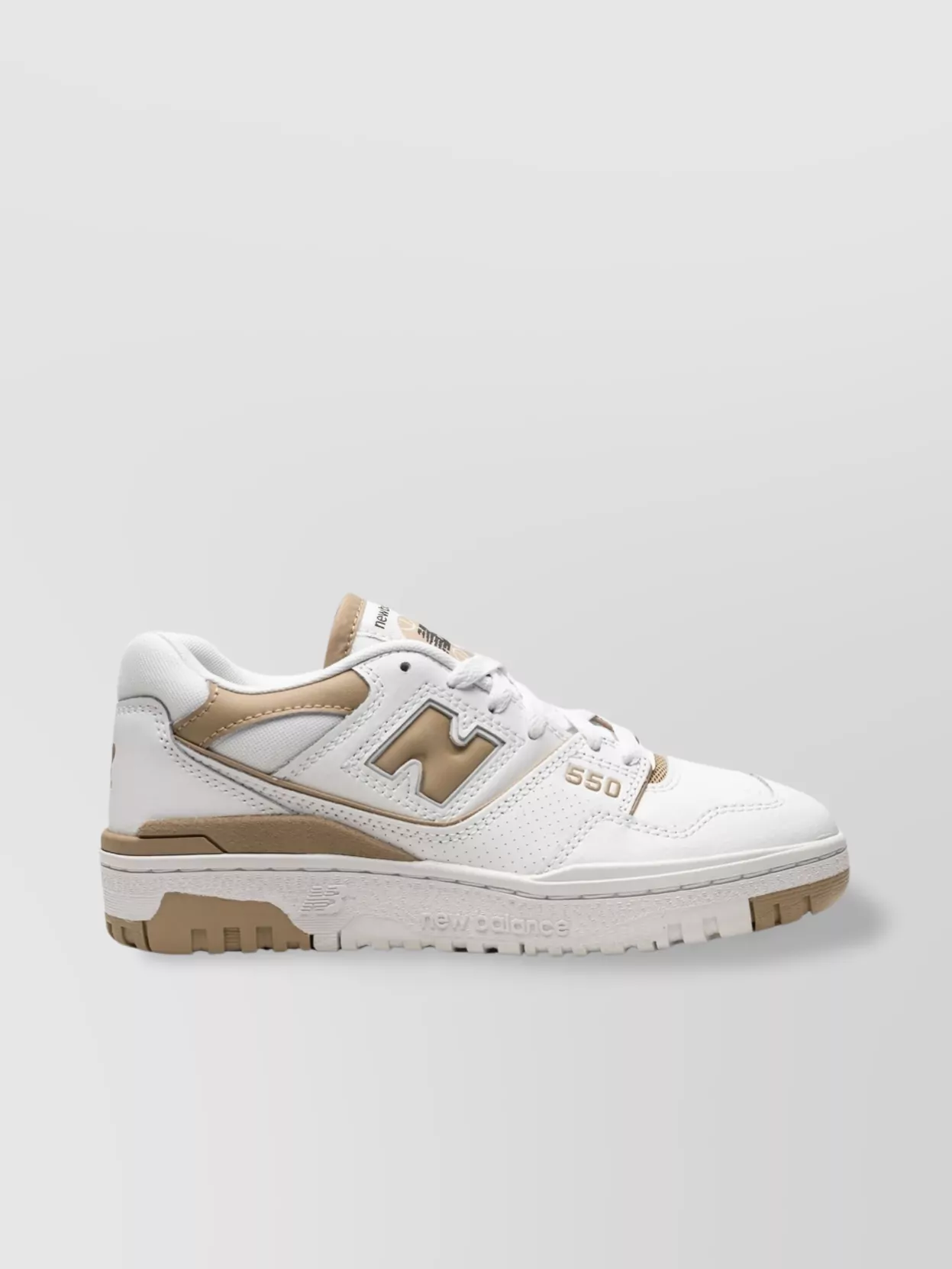 New Balance Sneaker Logo Perforated Toe Rubber Sole