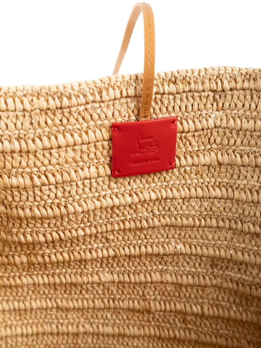 Christian Louboutin Venus Large Raffia Beach Bag