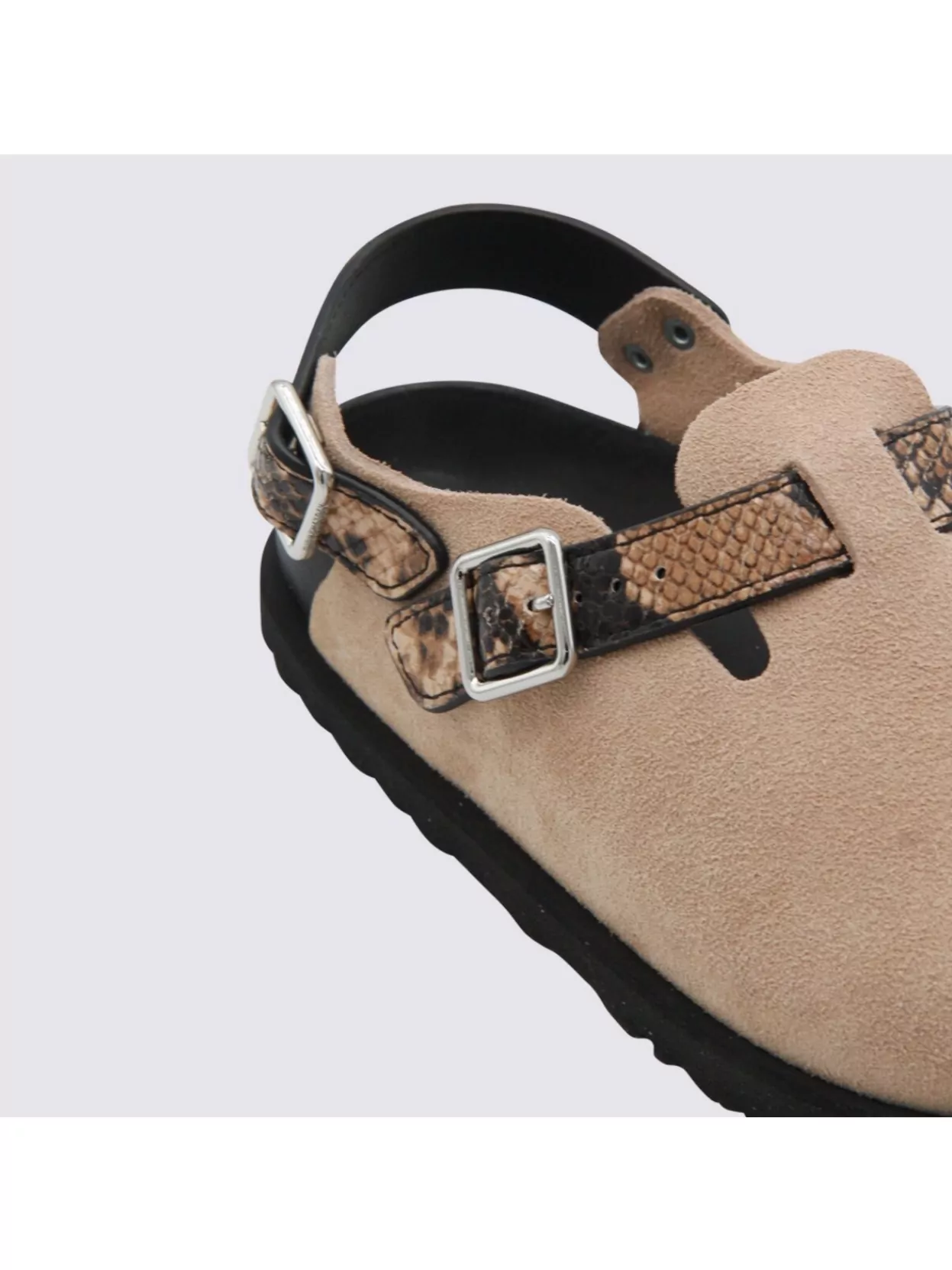 Birkenstock 1774 Open Sling Back Sandals With Textured Strap In Brown