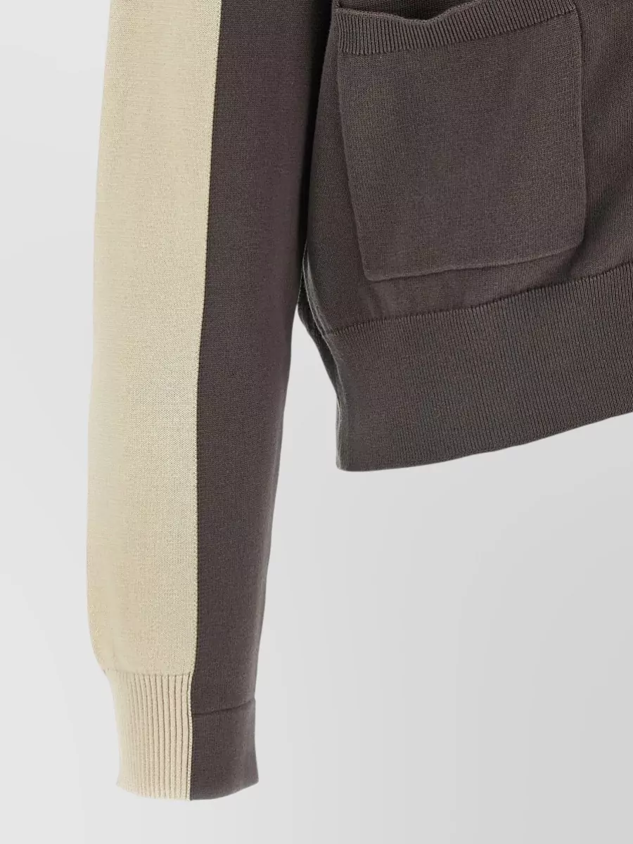 Kiko Kostadinov Cropped Cotton Zip Cardigan