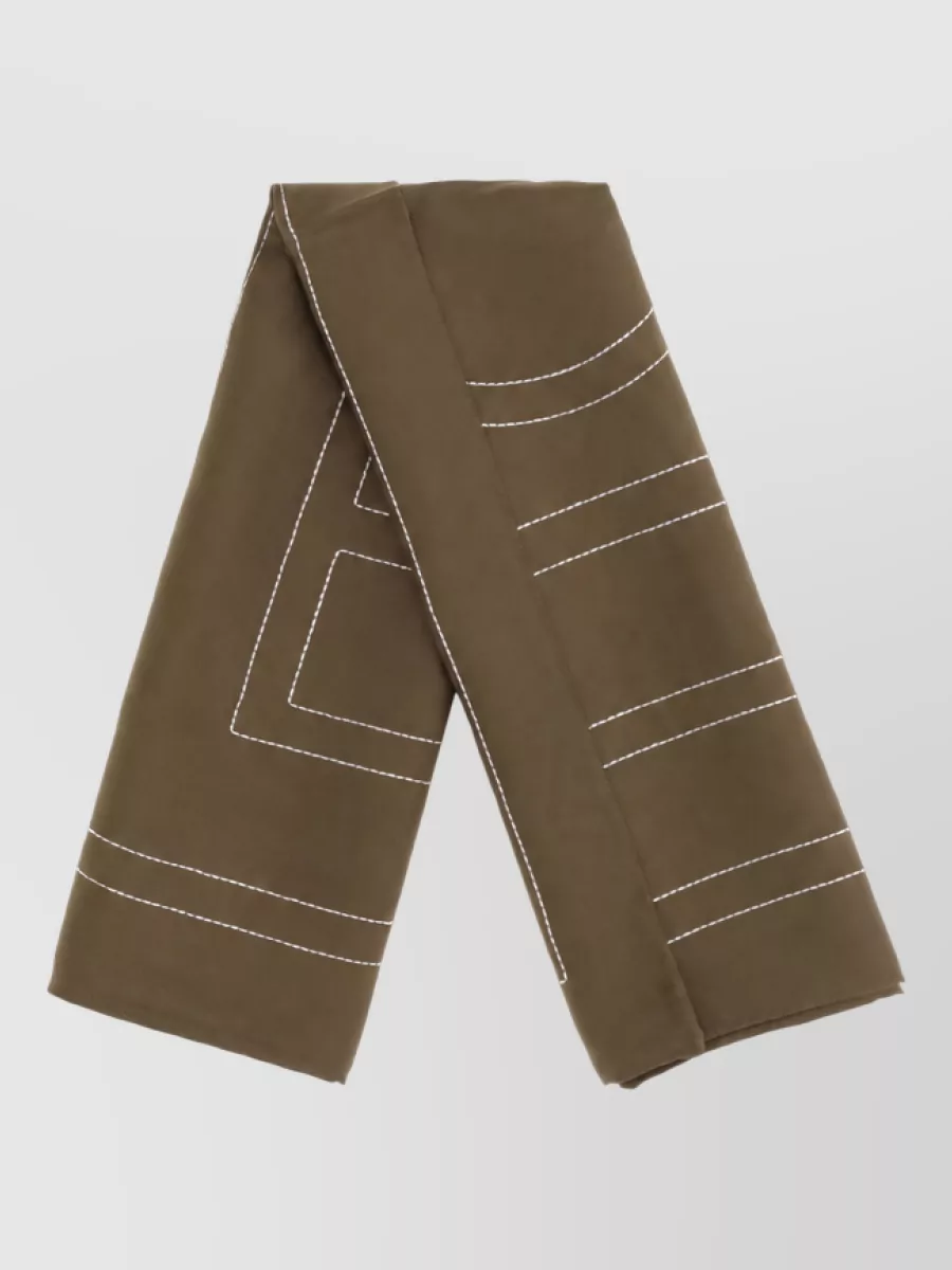 Totême silk embroidered scarf