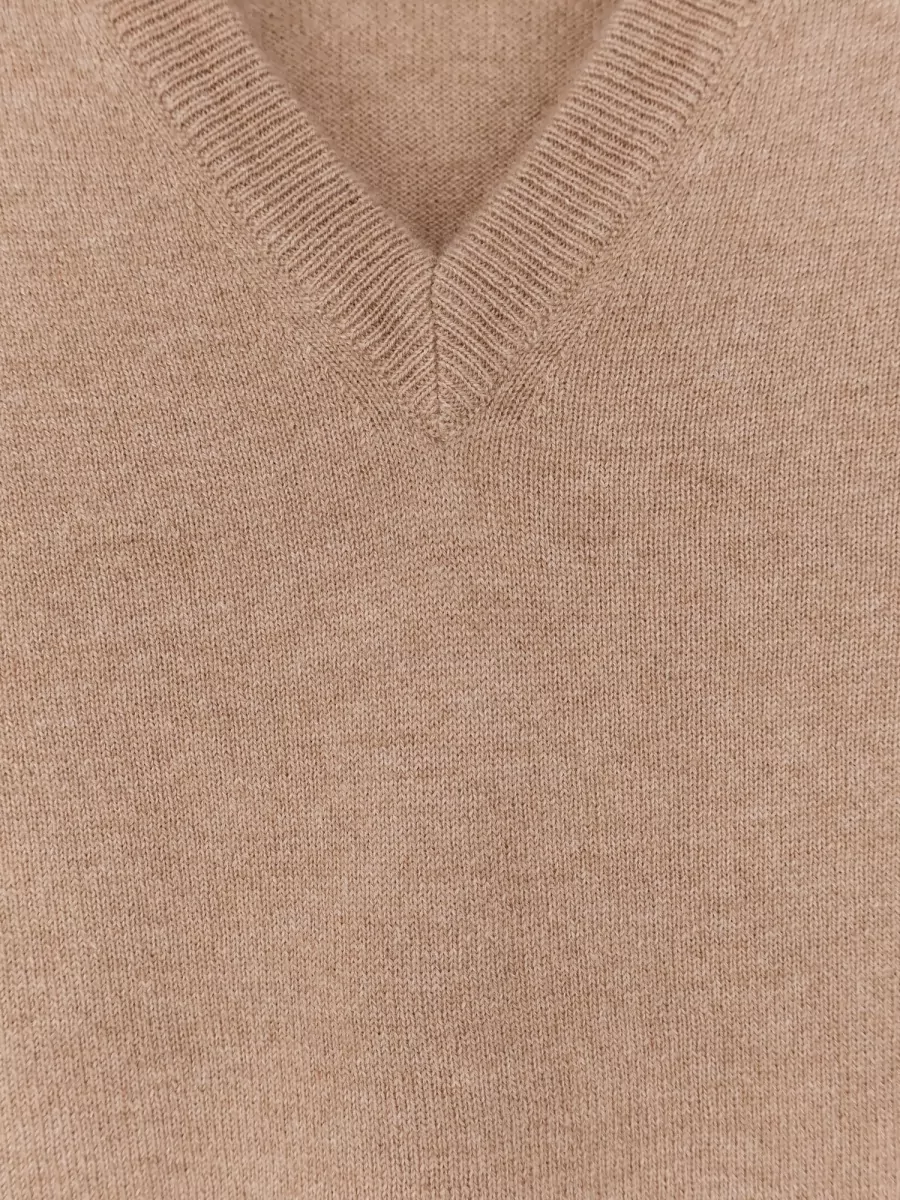 Brunello Cucinelli Cashmere Ribbed V-Neck Regular-Fit Jumper