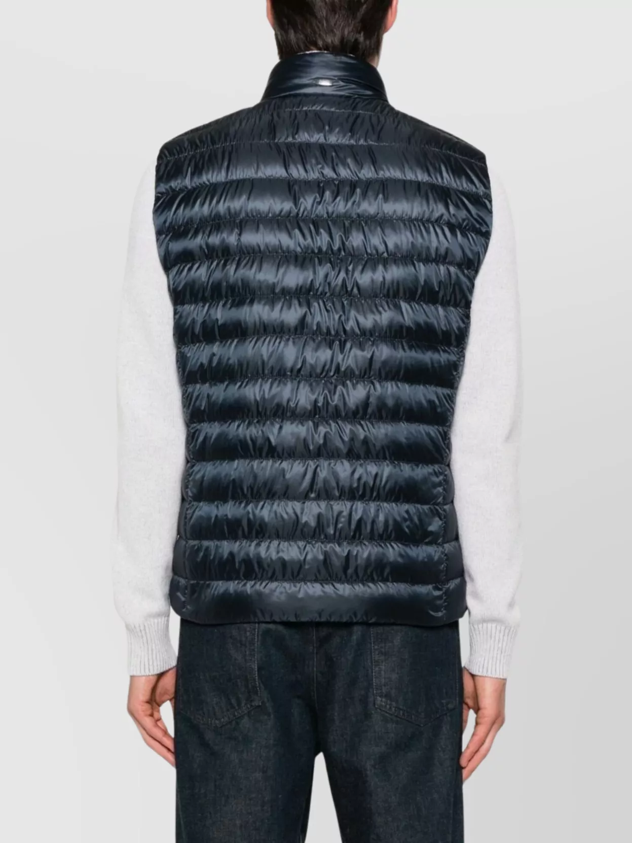 Herno Stand Collar Quilted Sleeveless Vest