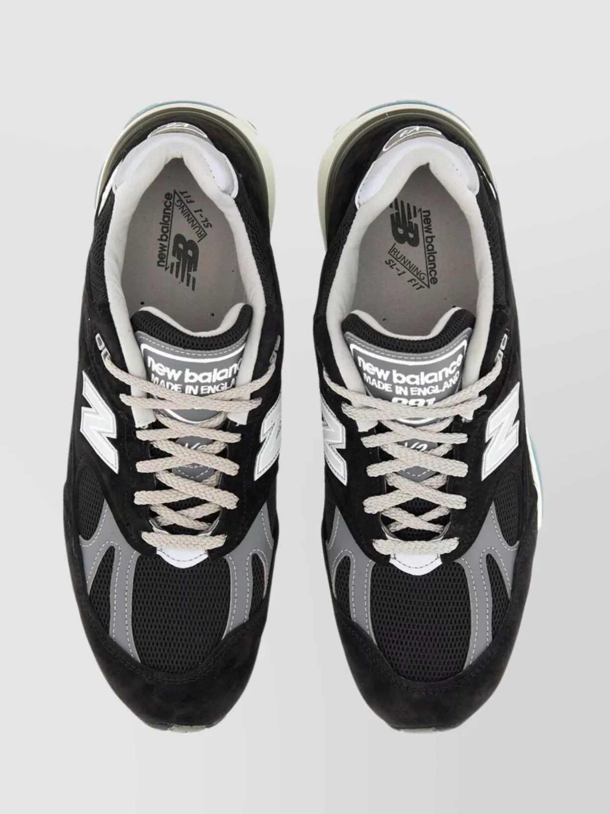 New Balance 991V2 Sneakers With Mesh Panels And Reflective Accents