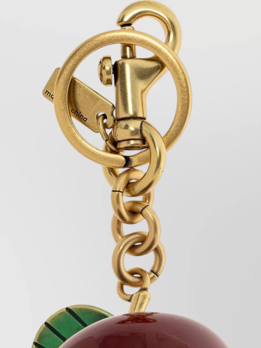 Coach Apple Shaped Charm Carabiner Attachment